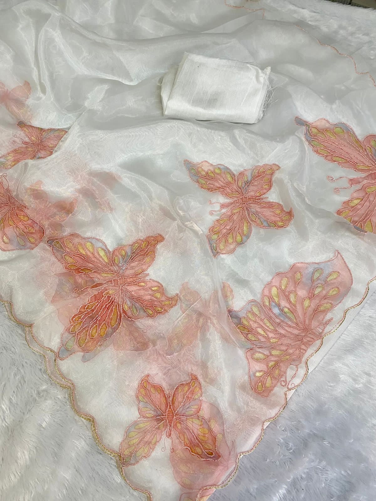 Butterfly organza Saree