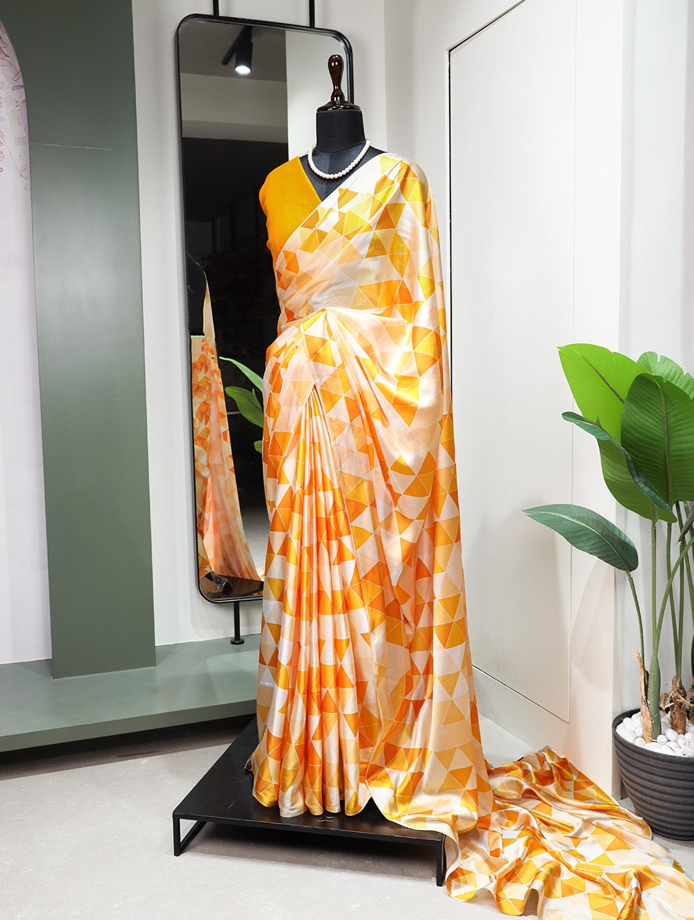 Satin Silk Printed Sarees