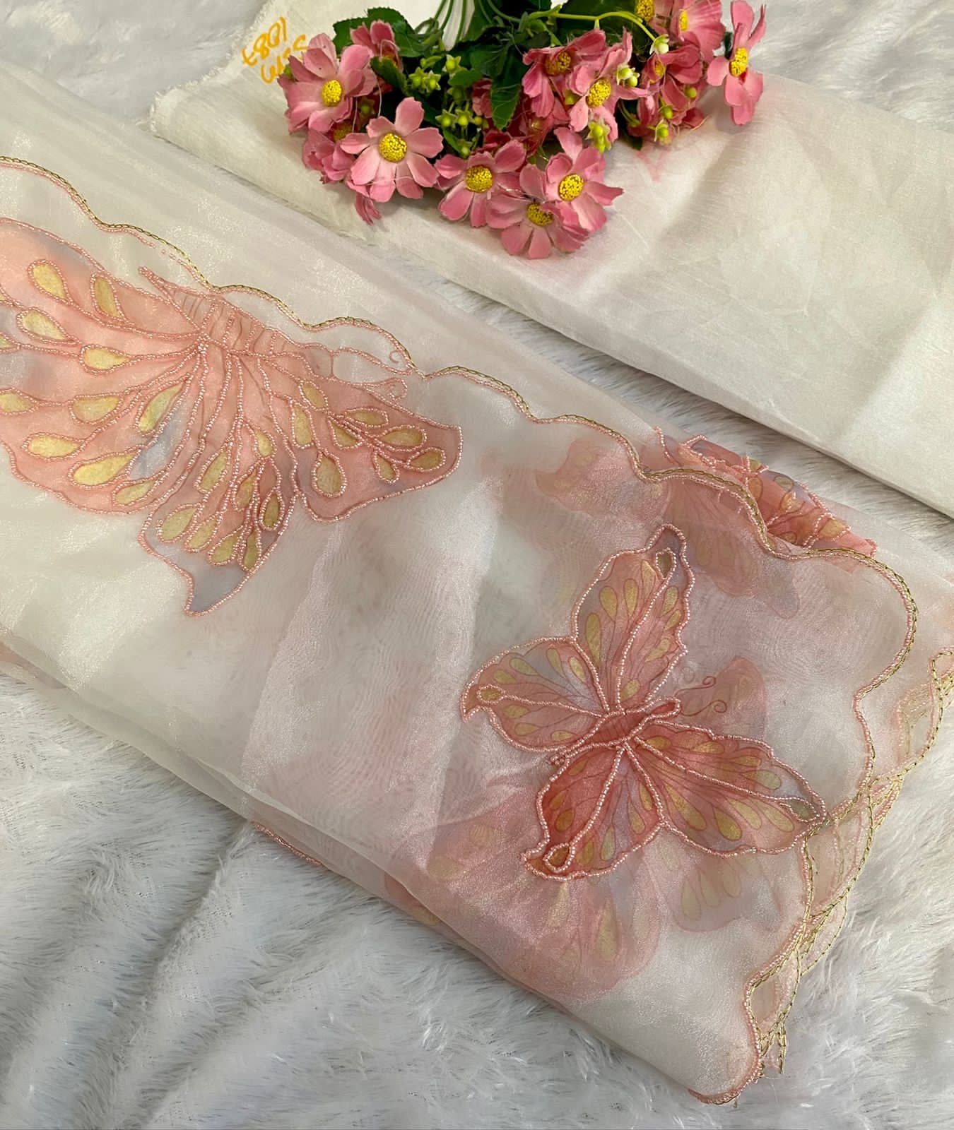 Butterfly organza Saree