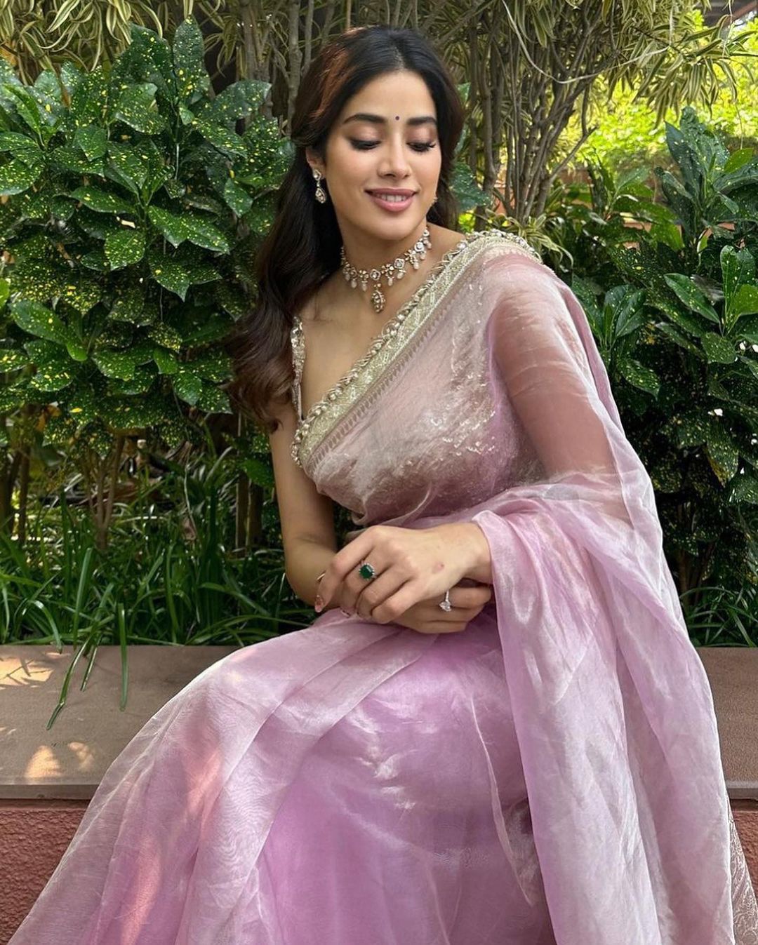 Janhvi Kapoor inspired Satin Organza Saree
