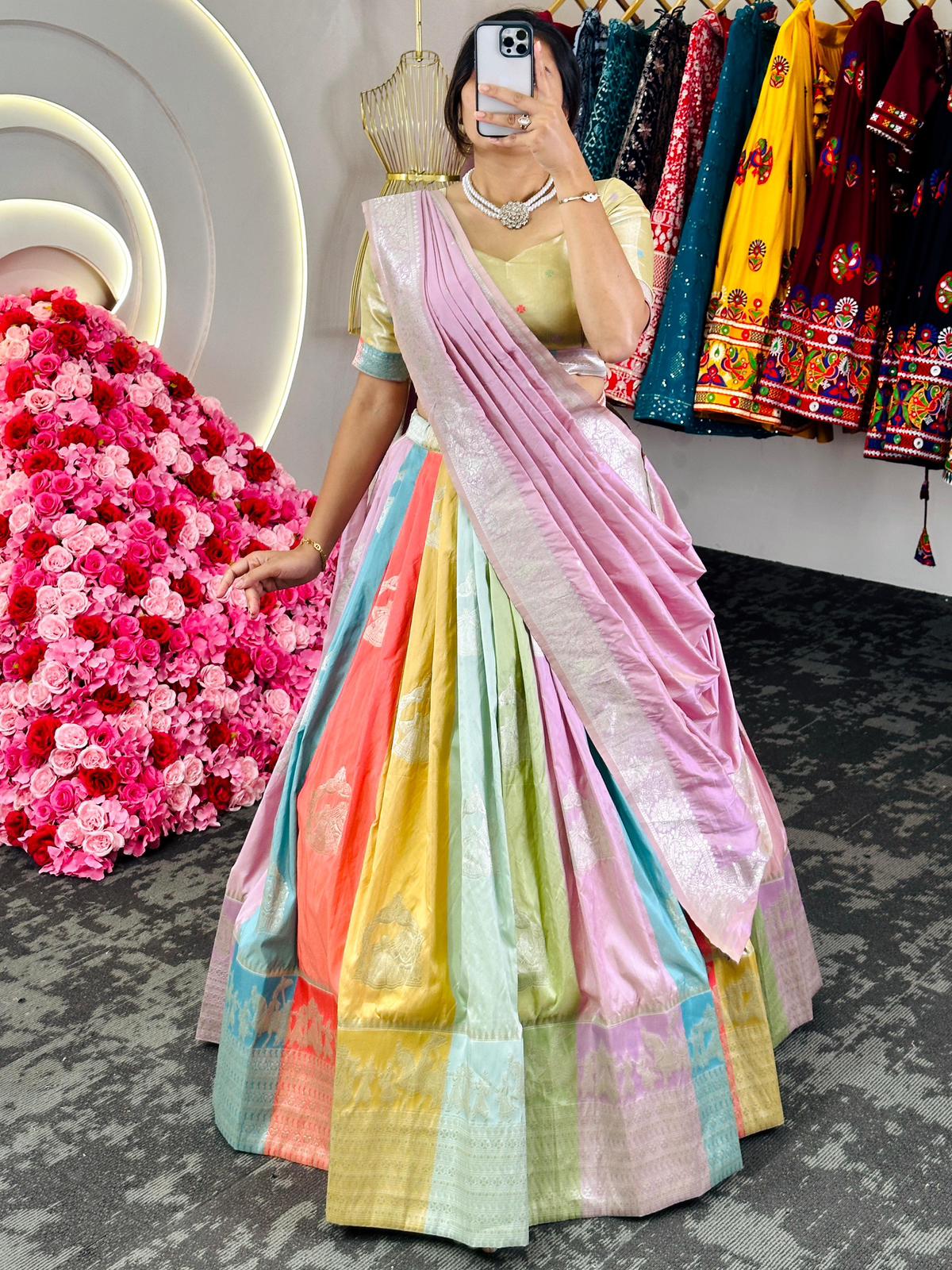 Dola Silk Jacquard Lehenga