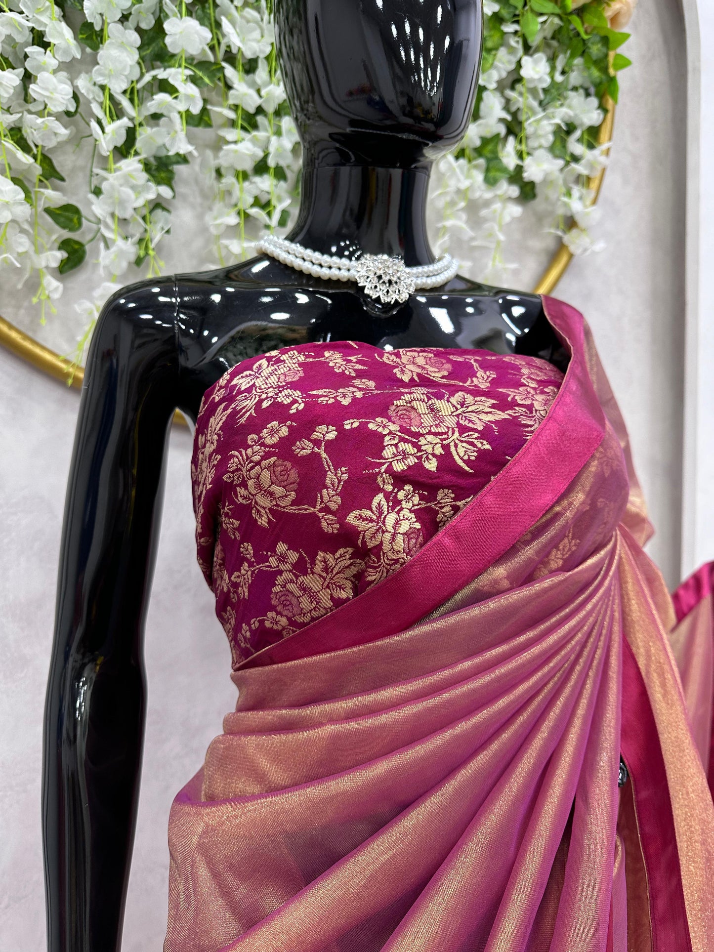 Hina khan inspired Silk Saree