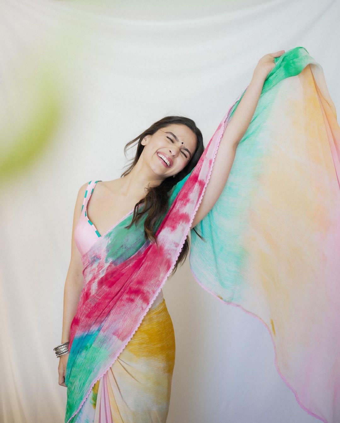 Alia Bhatt Rainbow Saree