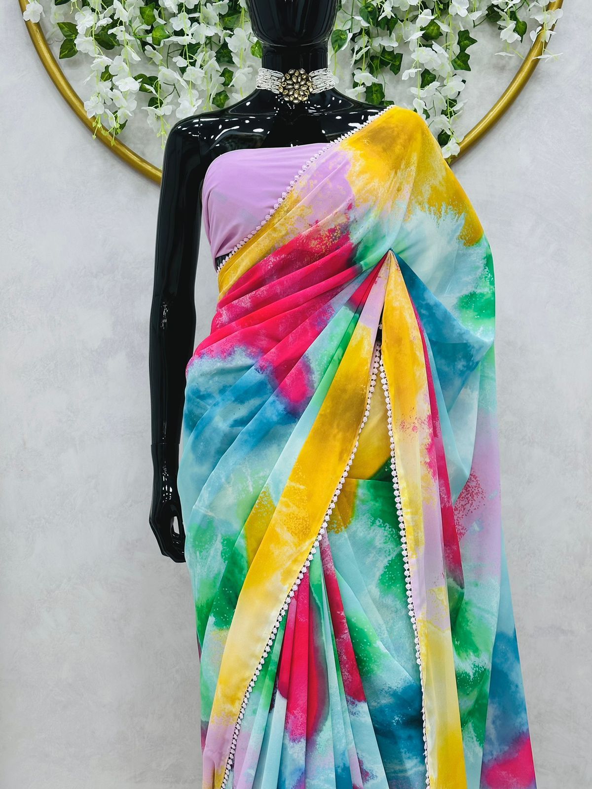 Alia Bhatt Rainbow Saree