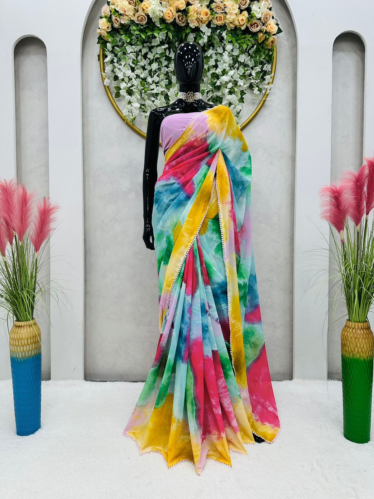 Alia Bhatt Rainbow Saree