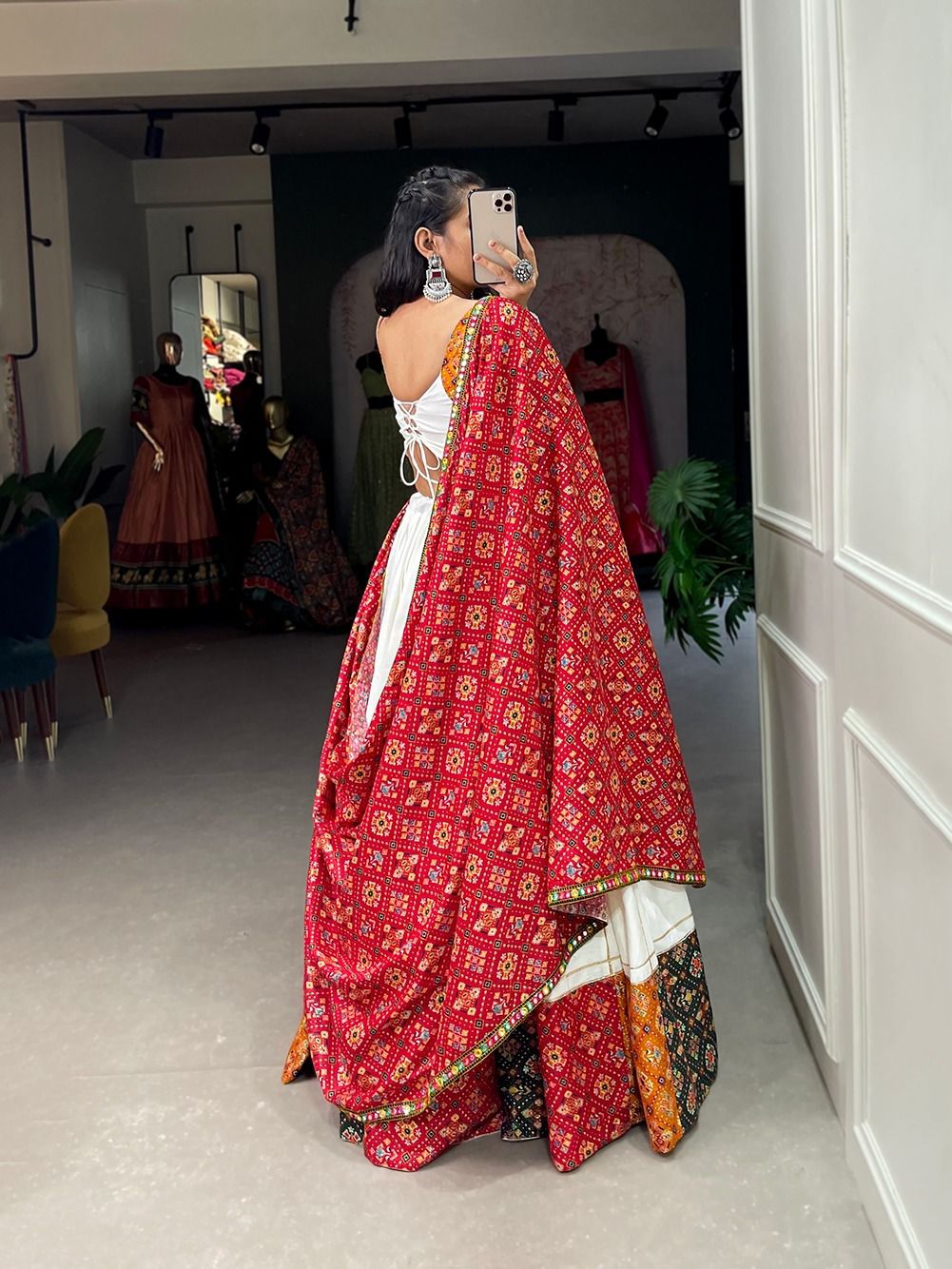 Multicolor Garba Lehenga Choli