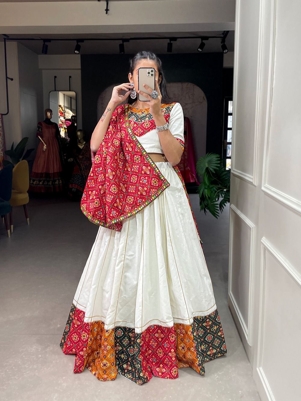Multicolor Garba Lehenga Choli
