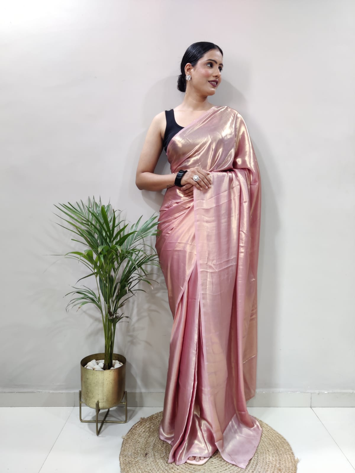 Shimmer Satin Silk Saree