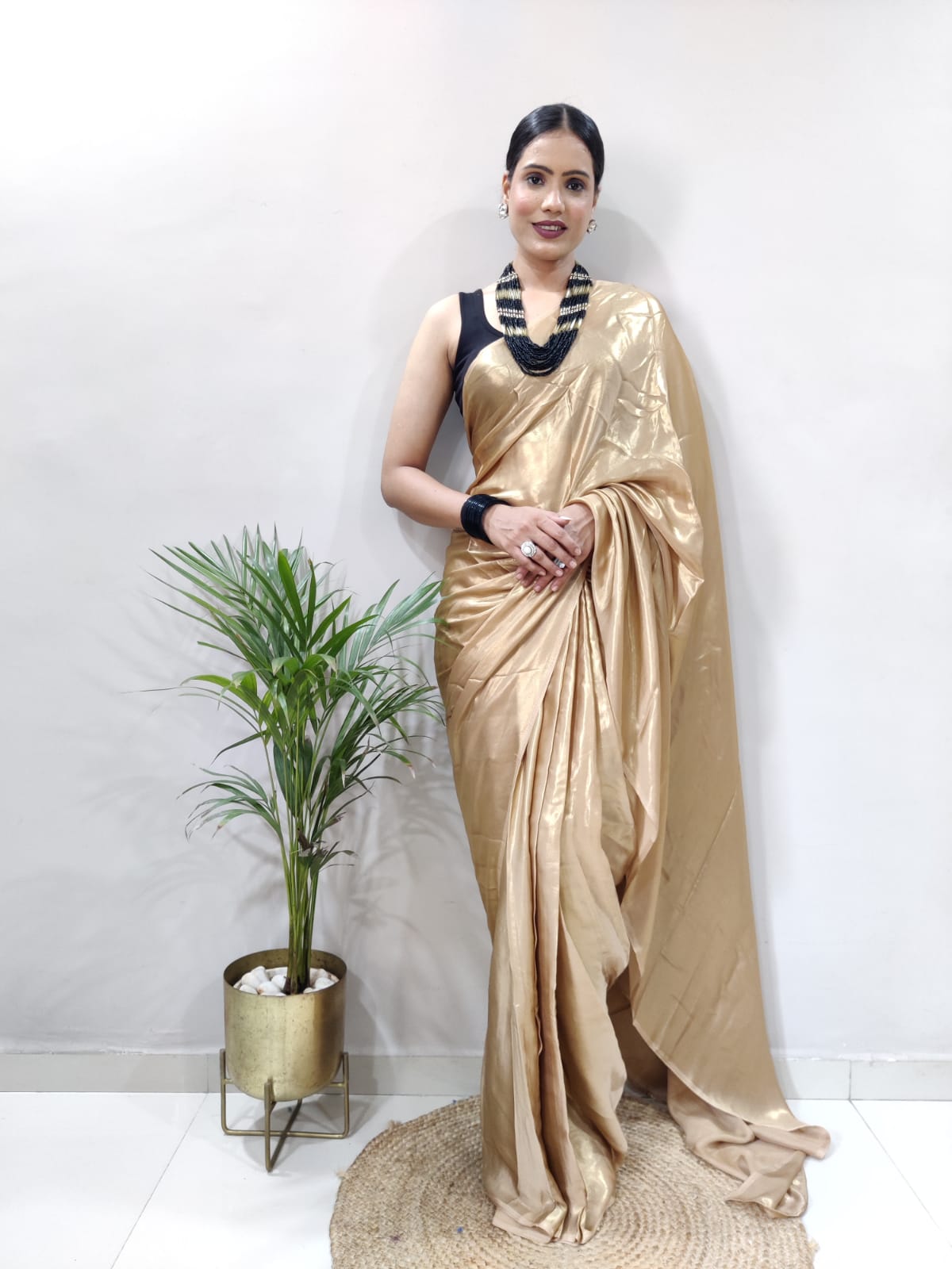 Shimmer Satin Silk Saree