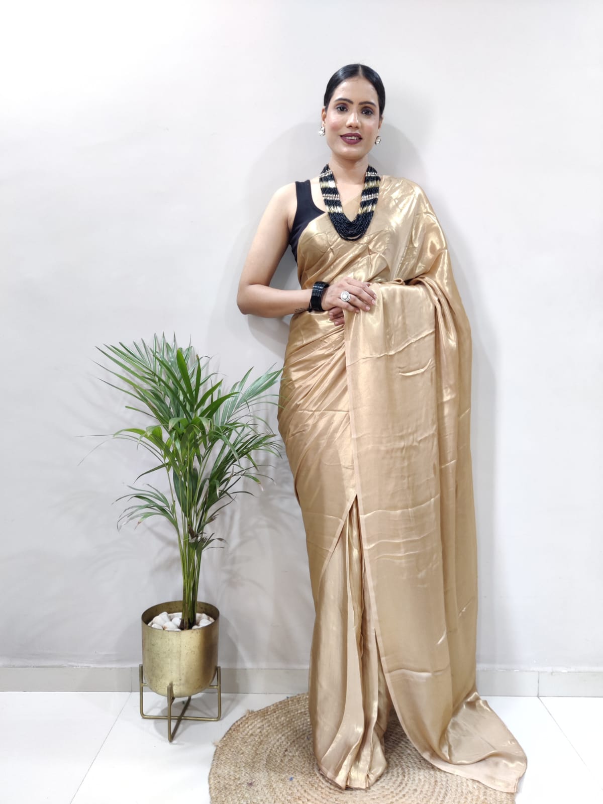 Shimmer Satin Silk Saree