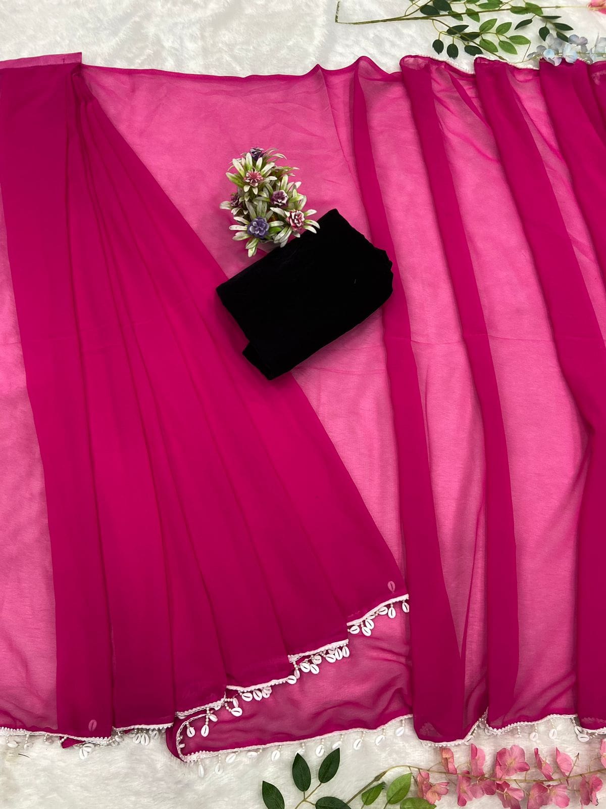 Alia Bhatt Pink Tum Kya Mile Saree