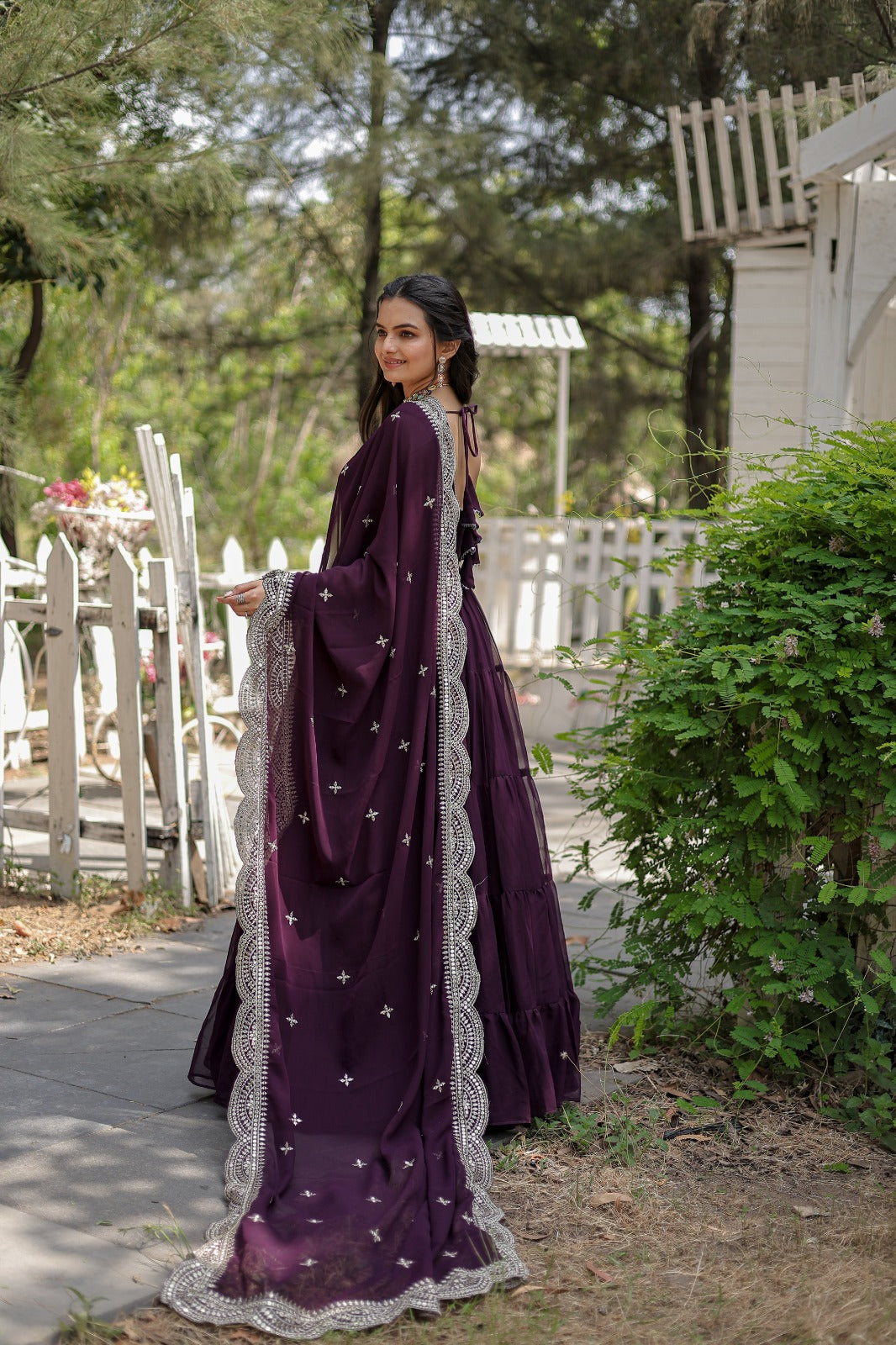 Huge Flare and frills gown