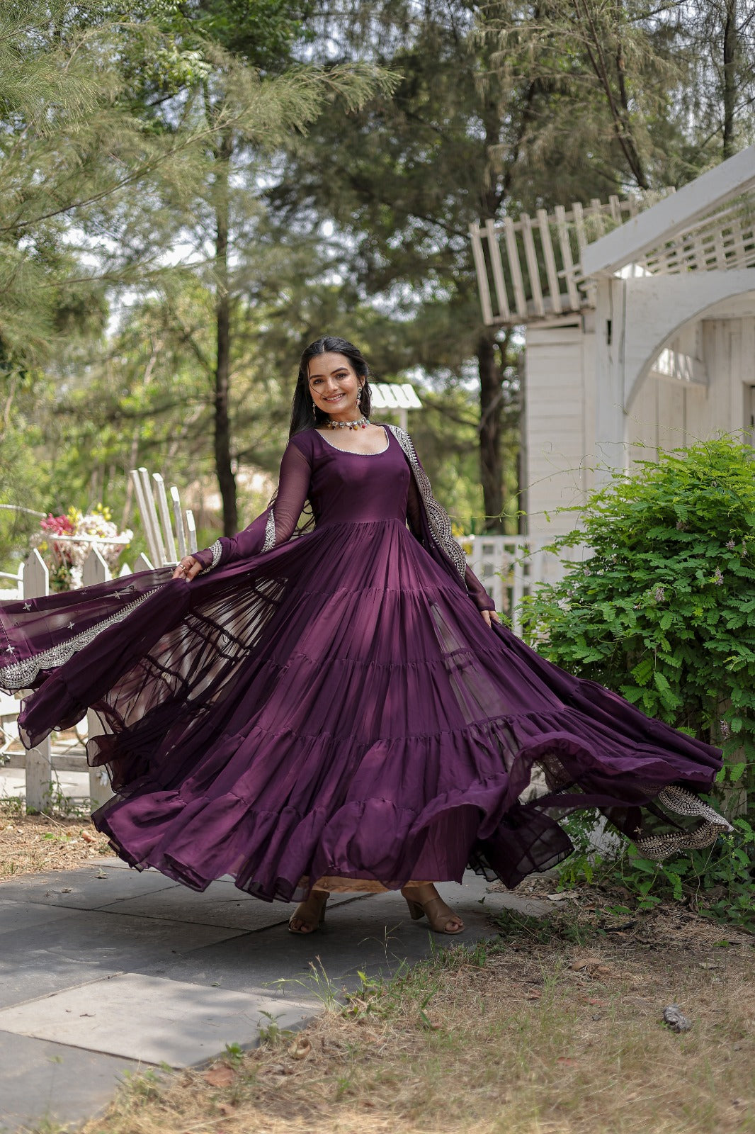 Huge Flare and frills gown