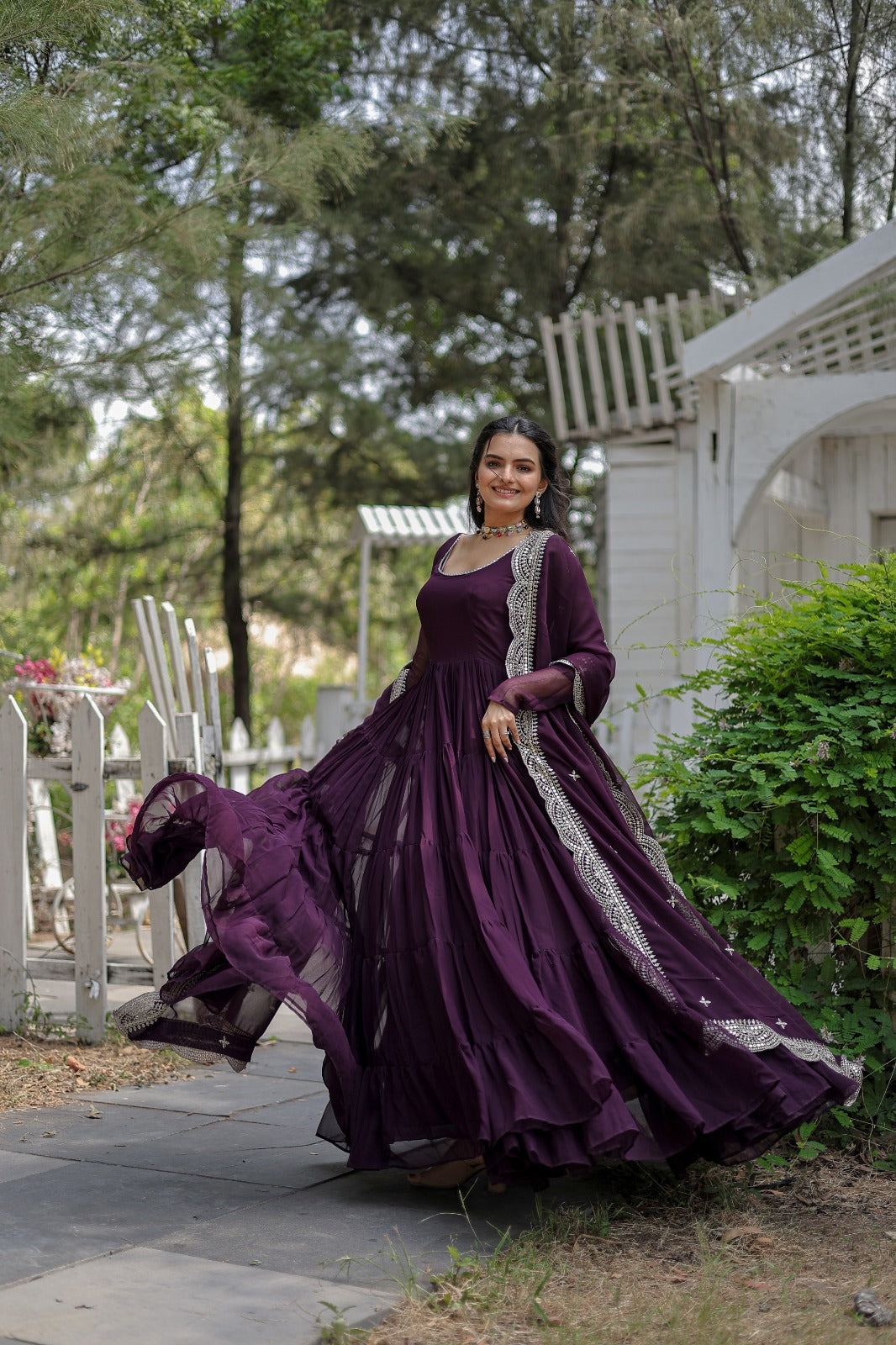Huge Flare and frills gown