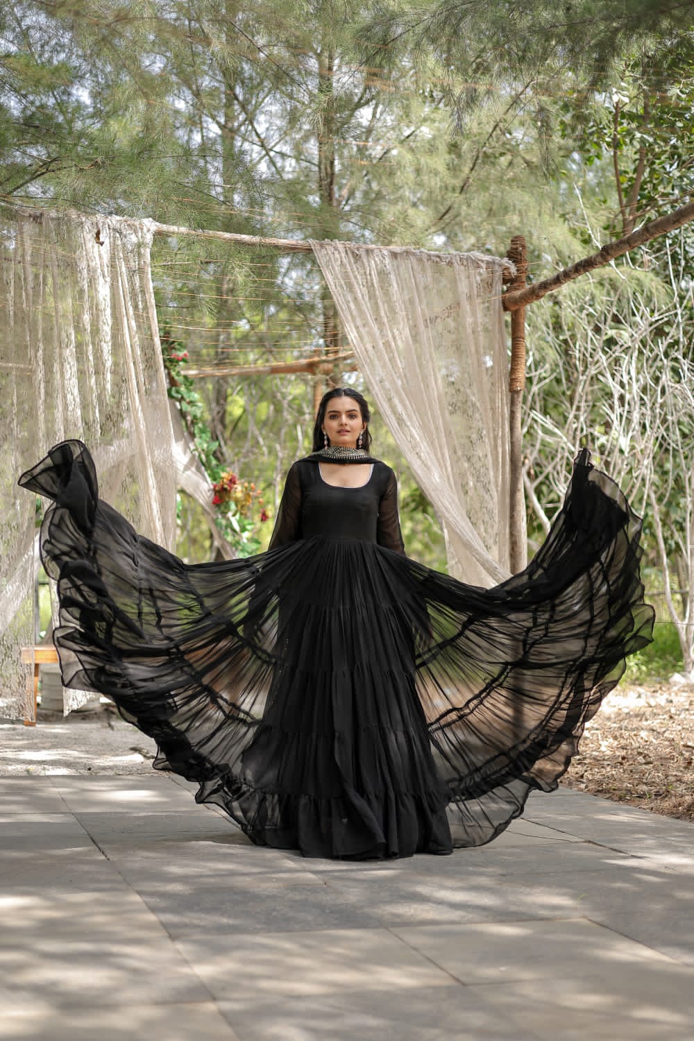 Huge Flare and frills gown