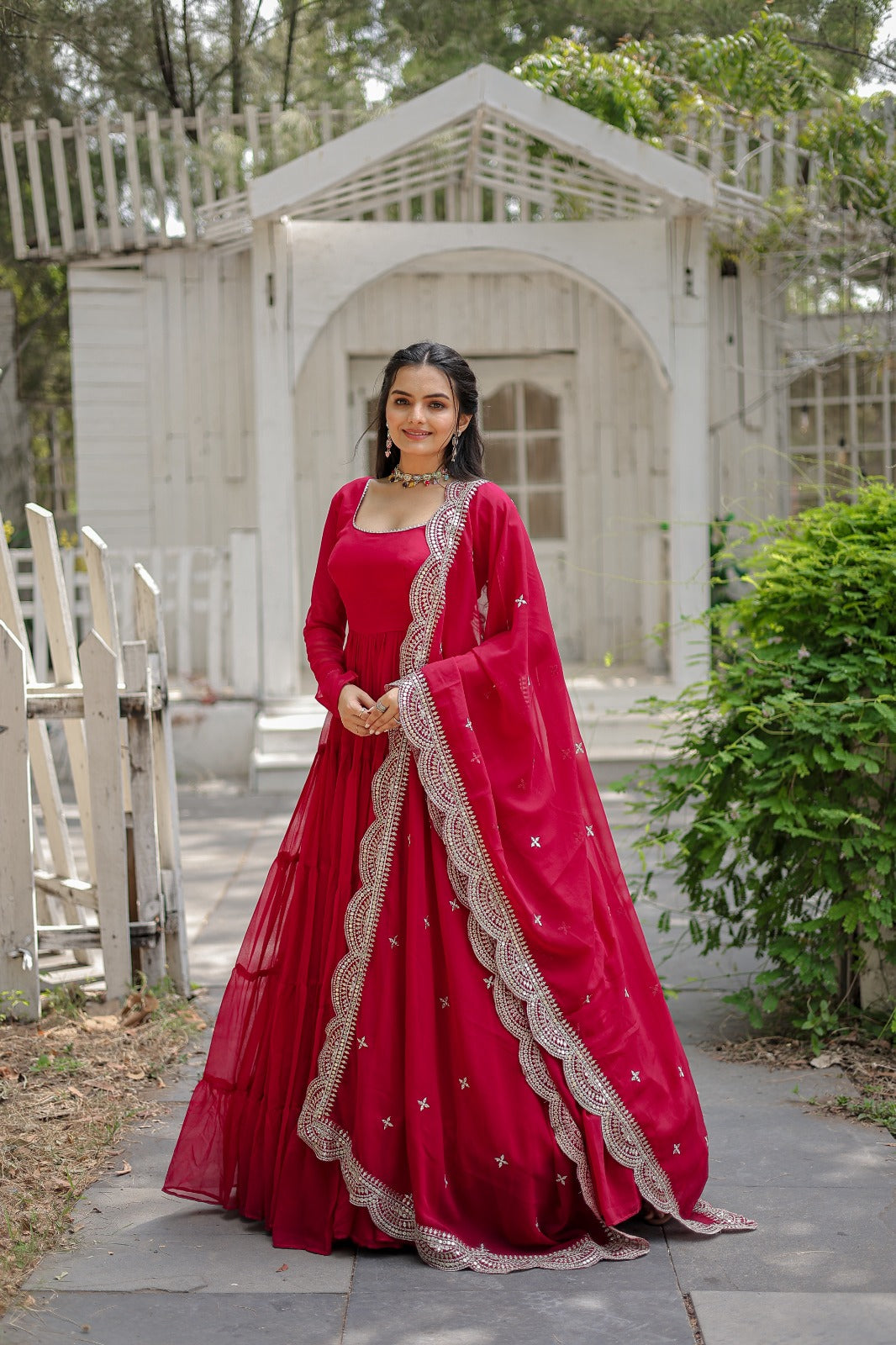 Huge Flare and frills gown