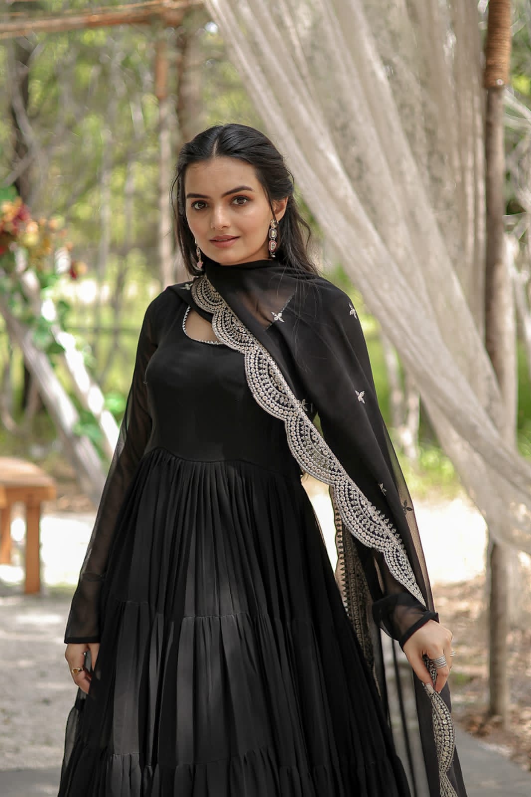 Huge Flare and frills gown