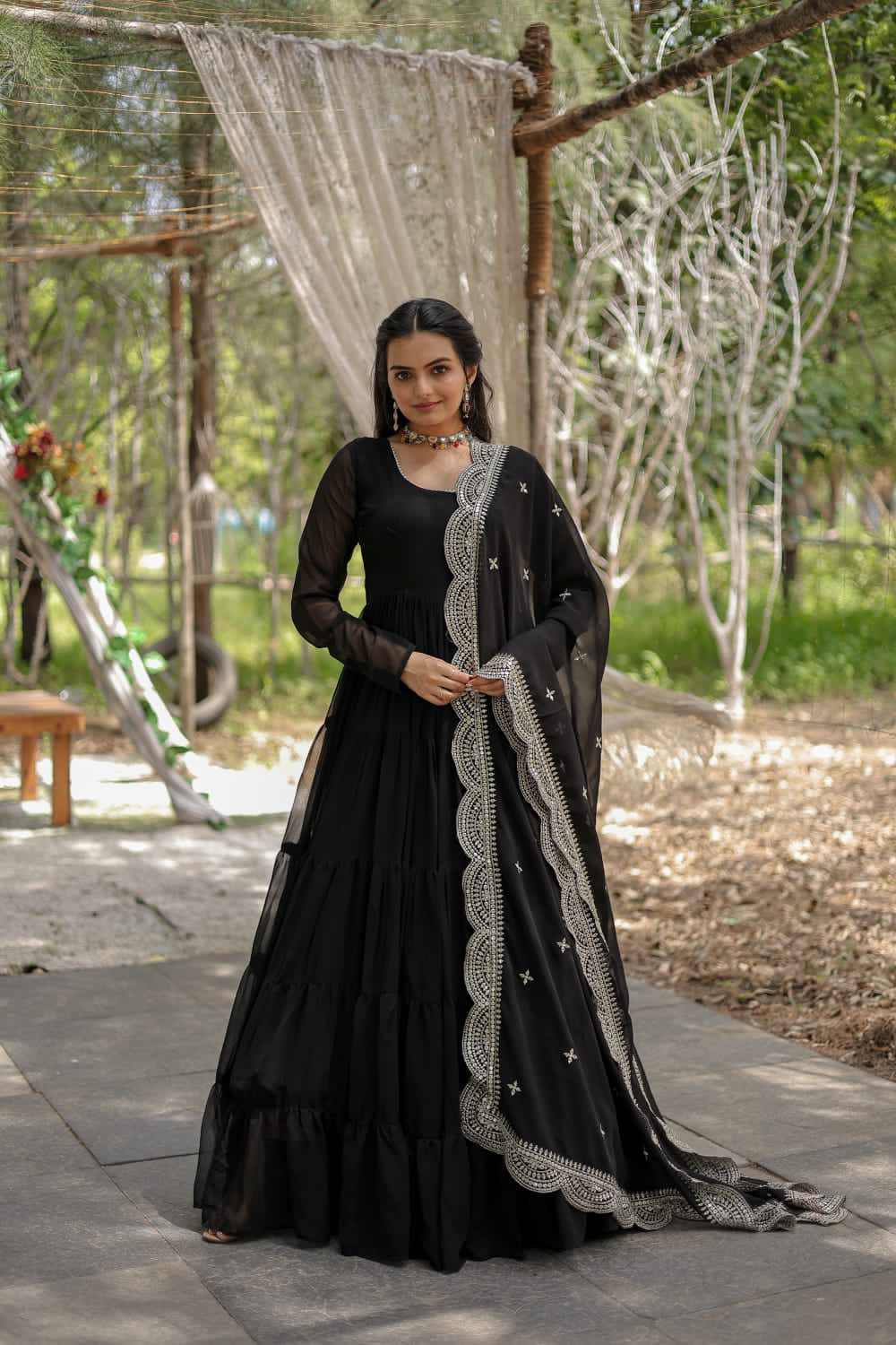 Huge Flare and frills gown