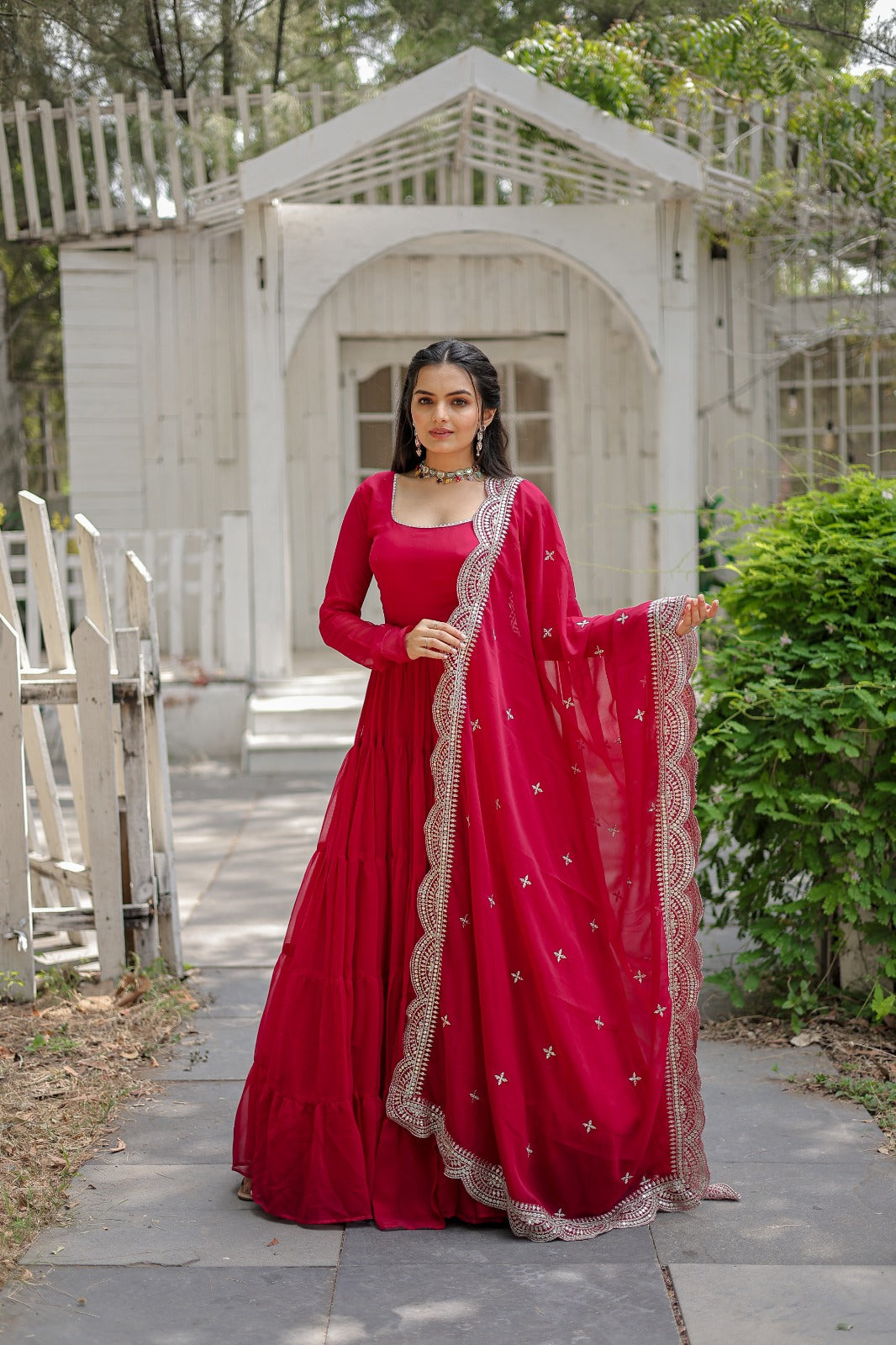Huge Flare and frills gown