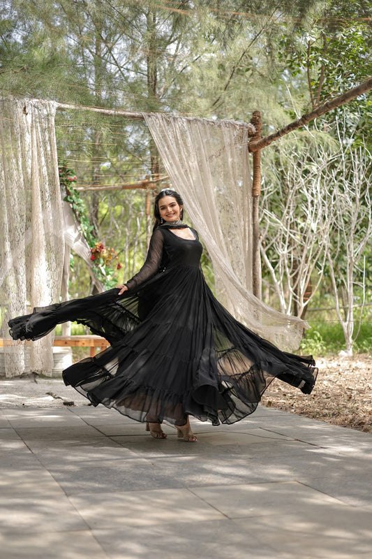 Huge Flare and frills gown