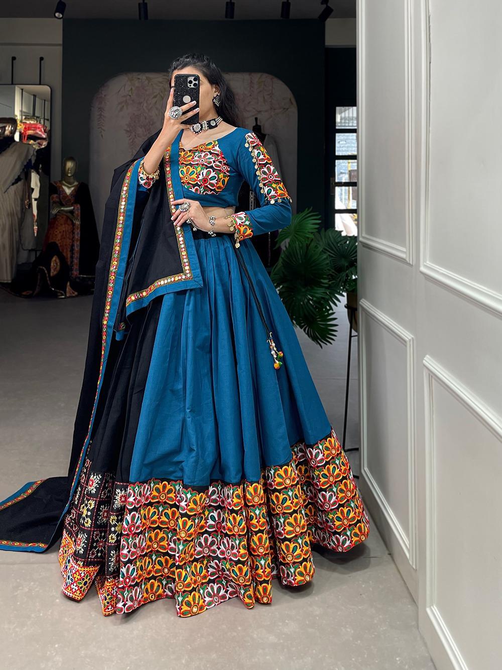 Designer Navratri Garba Lehenga