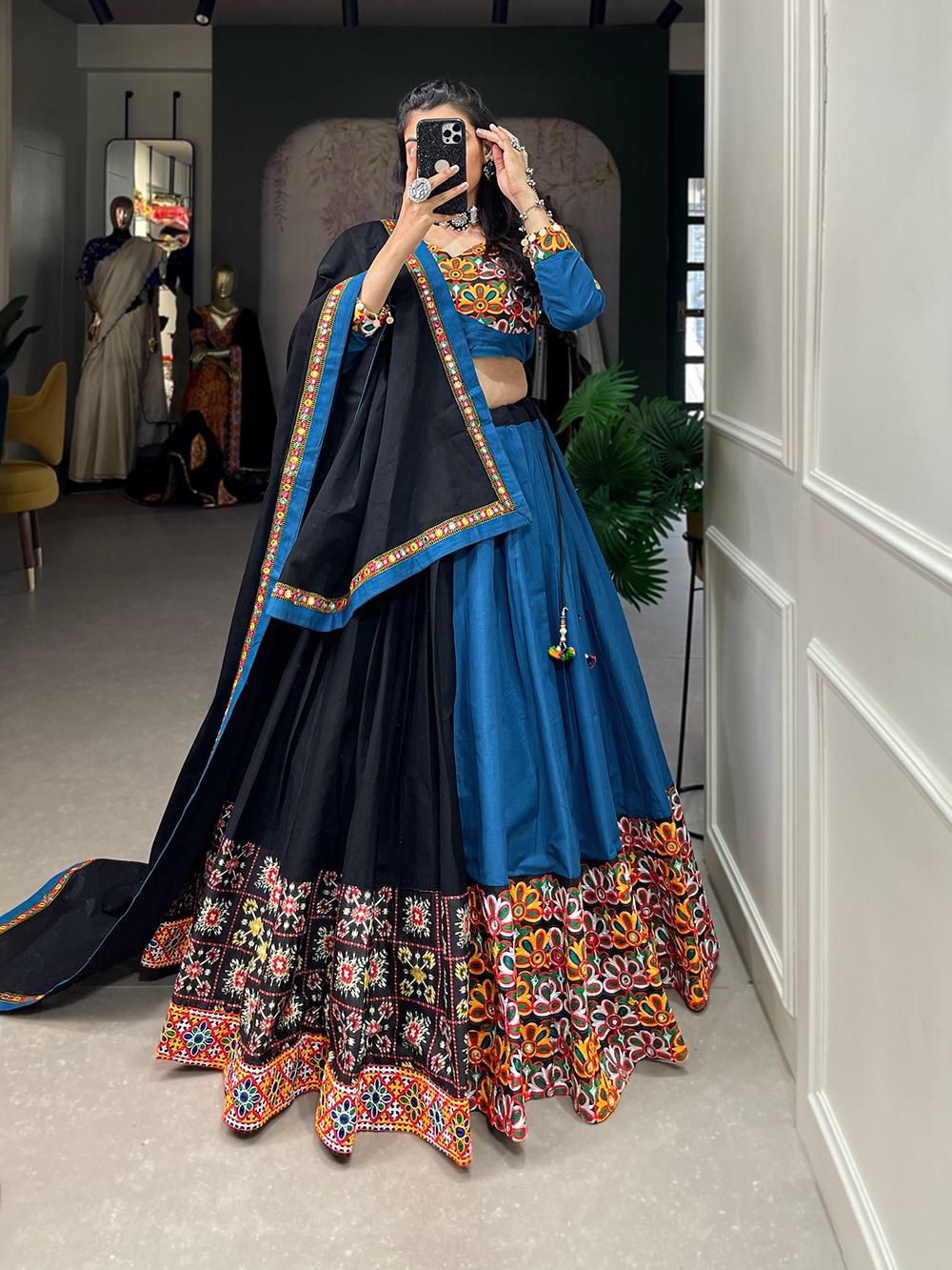 Designer Navratri Garba Lehenga