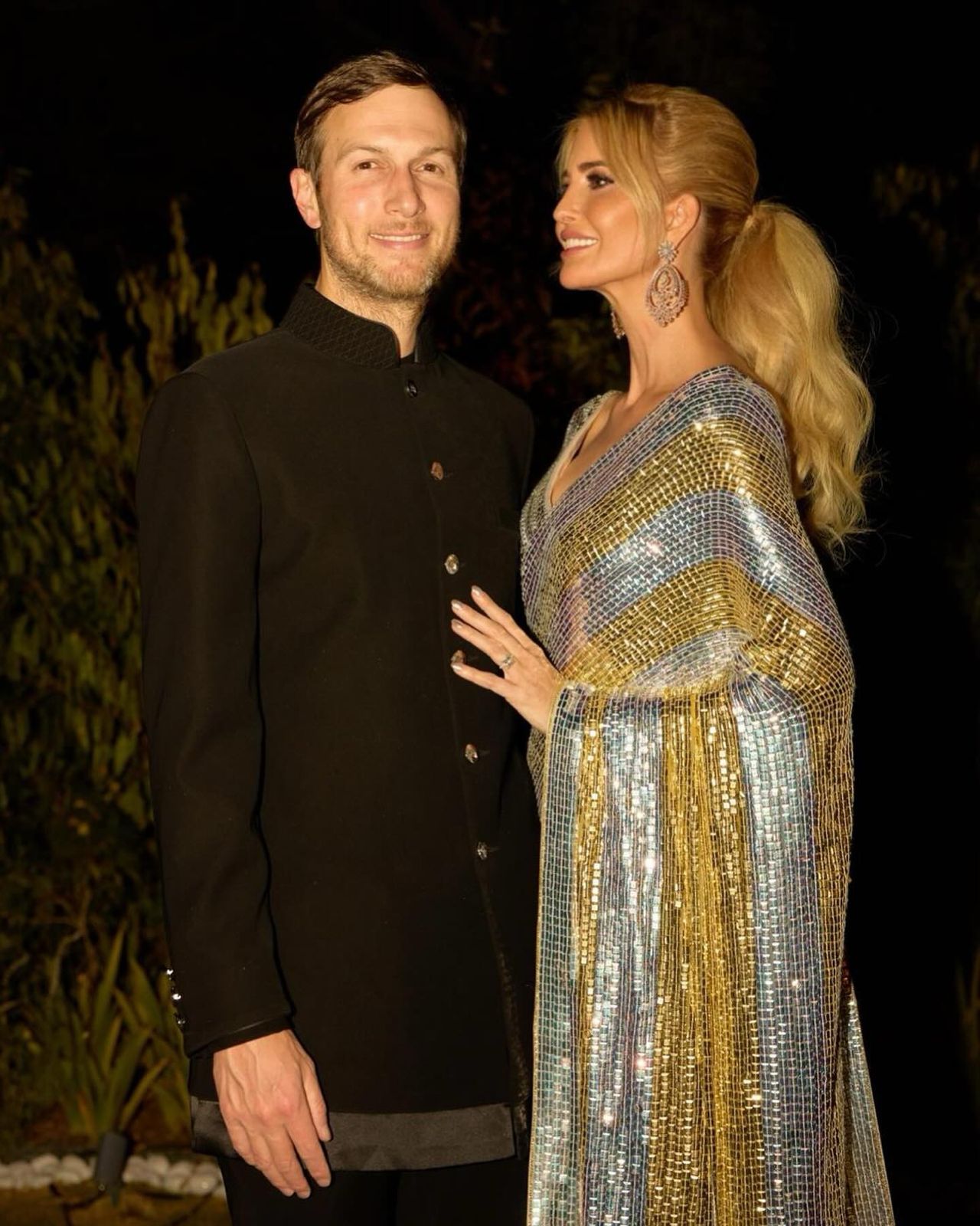Manish Malhotra Inspired Golden Sequins Saree