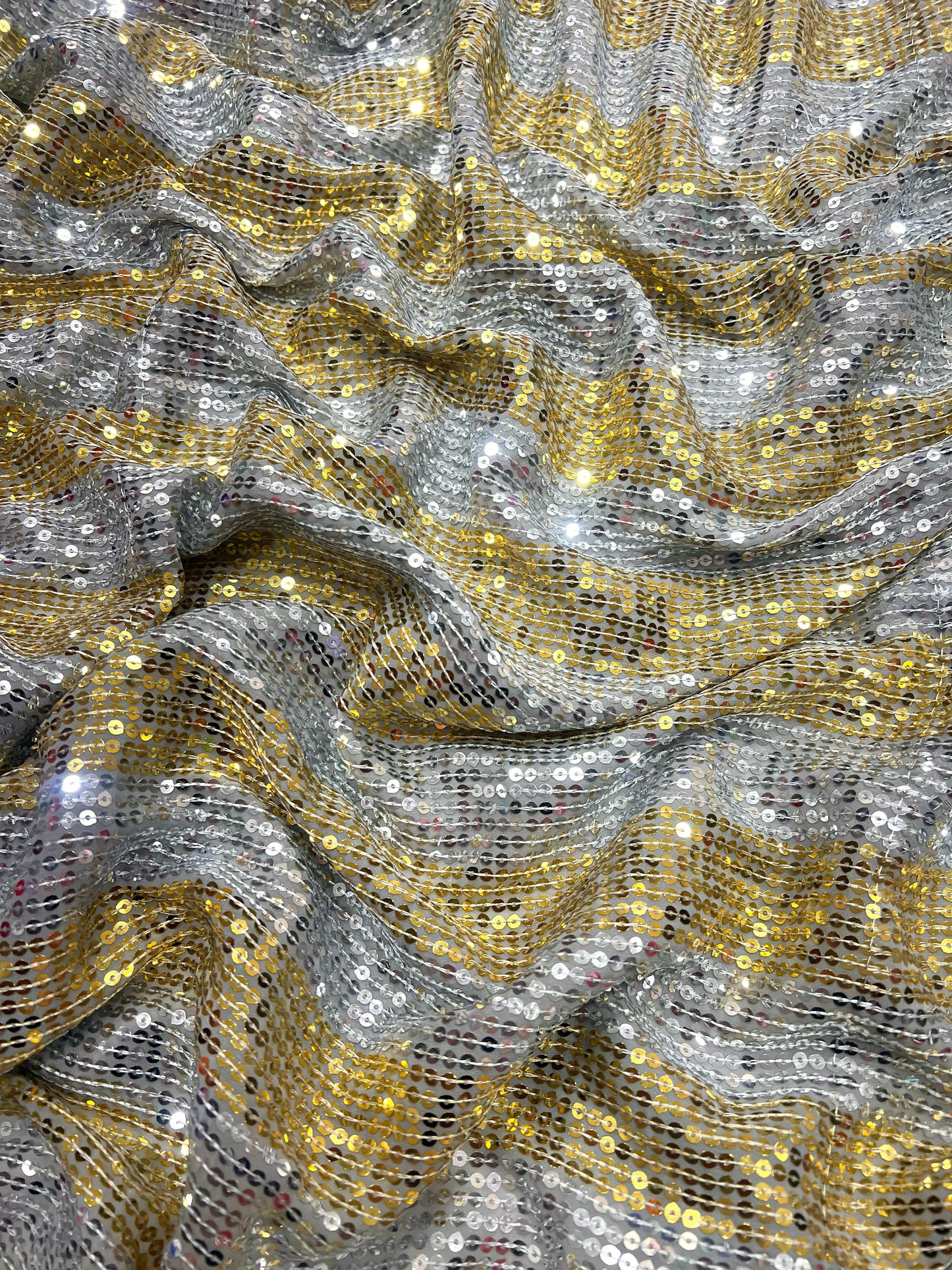 Manish Malhotra Inspired Golden Sequins Saree