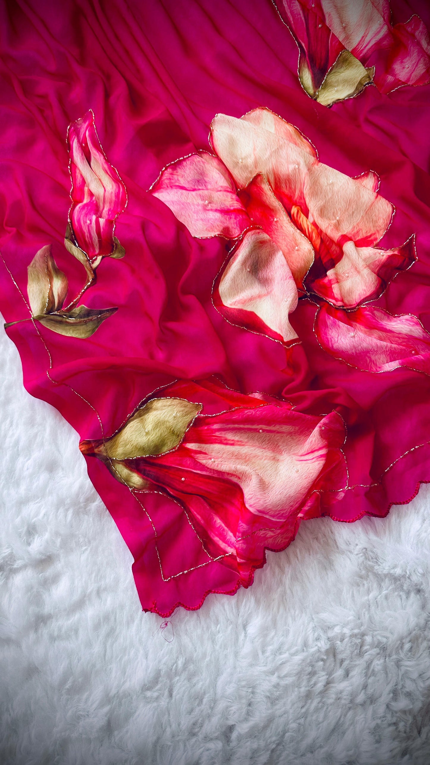Tulip Georgette Saree with Handwork