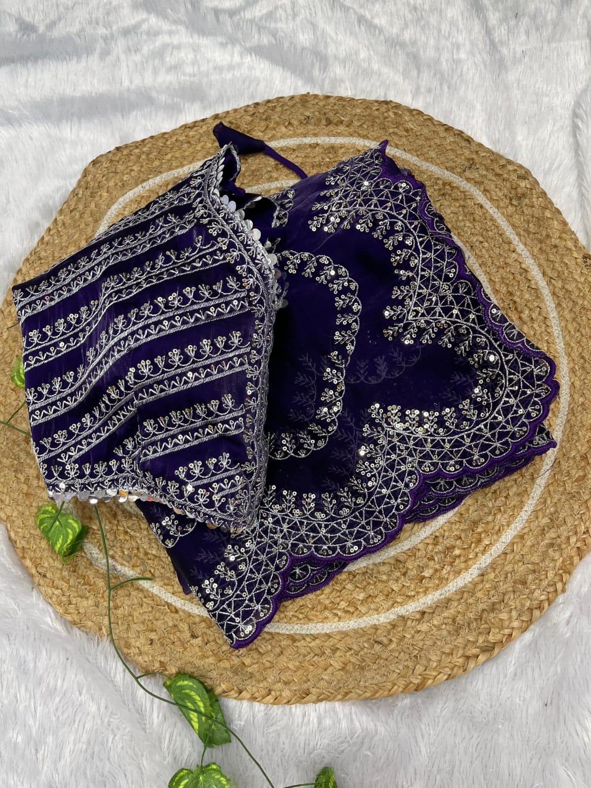 Designer Inspired Jimmy Choo Silk Saree With Embroidery Work