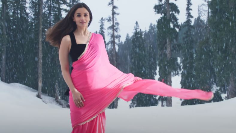 Alia Bhatt Pink Tum Kya Mile Saree
