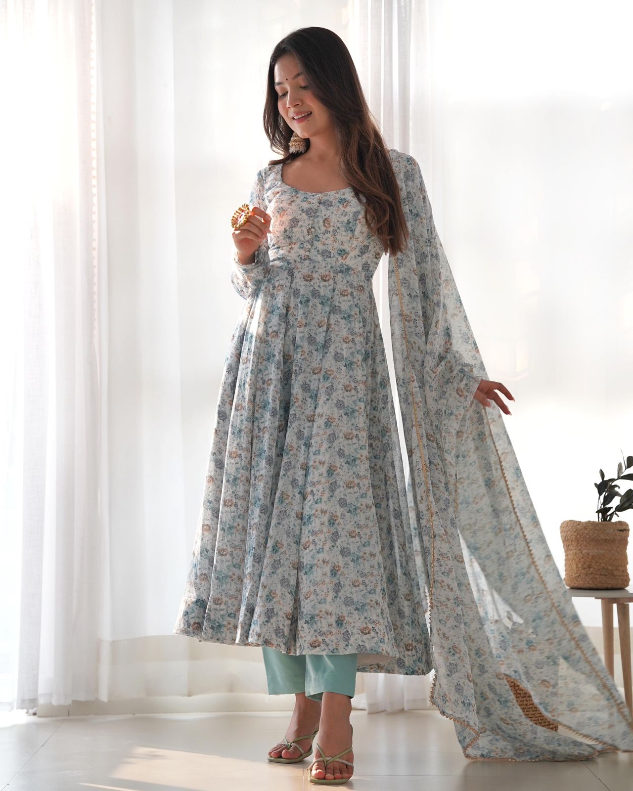 Organza Chiffon Anarkali