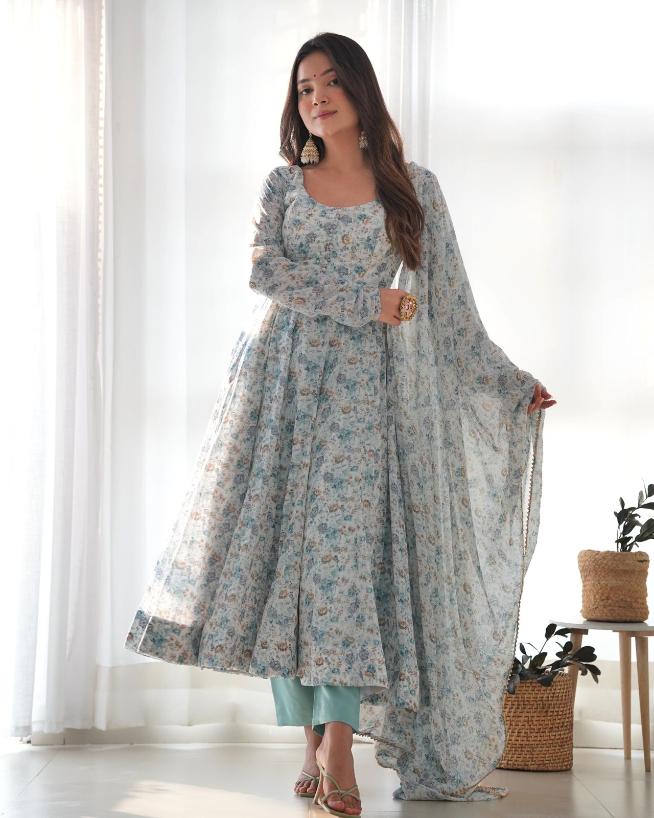 Organza Chiffon Anarkali