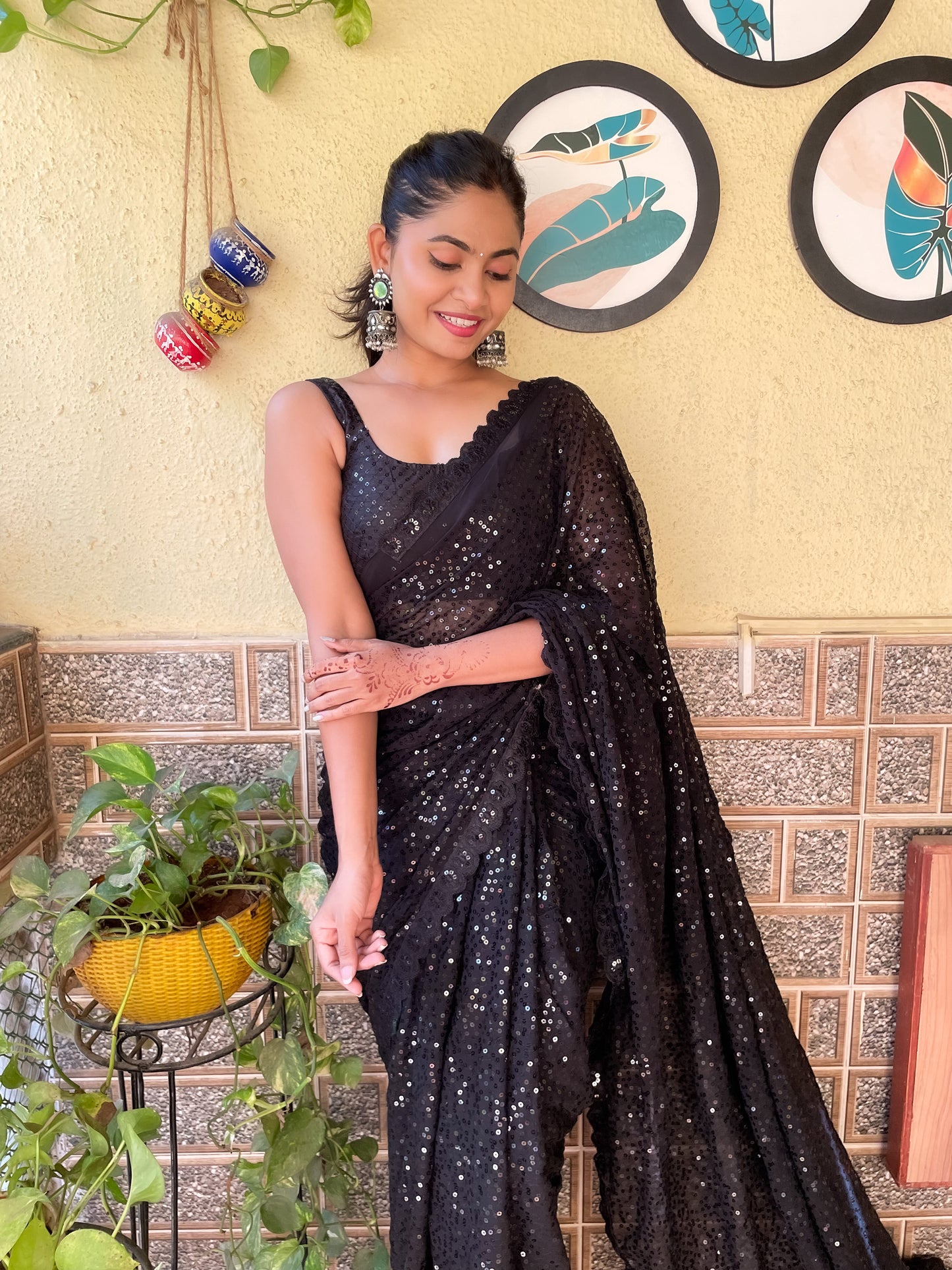 Full Sequins Saree