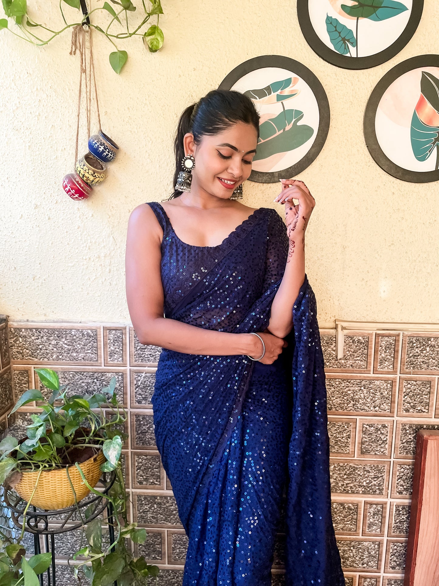 Full Sequins Saree