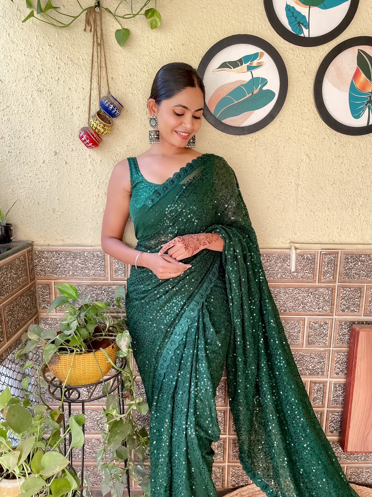 Full Sequins Saree