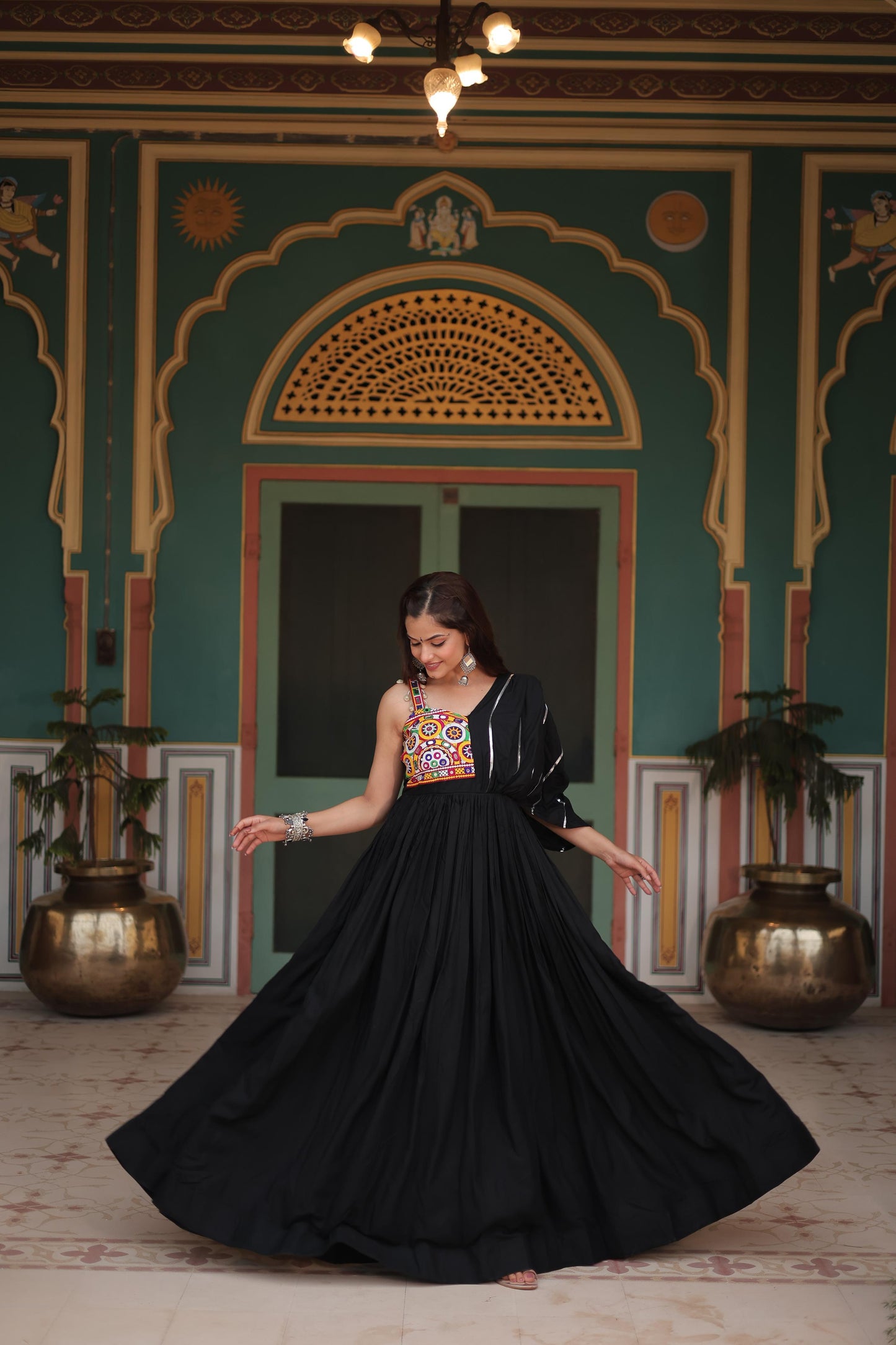 Navaratri Special Rayon Designer Gown