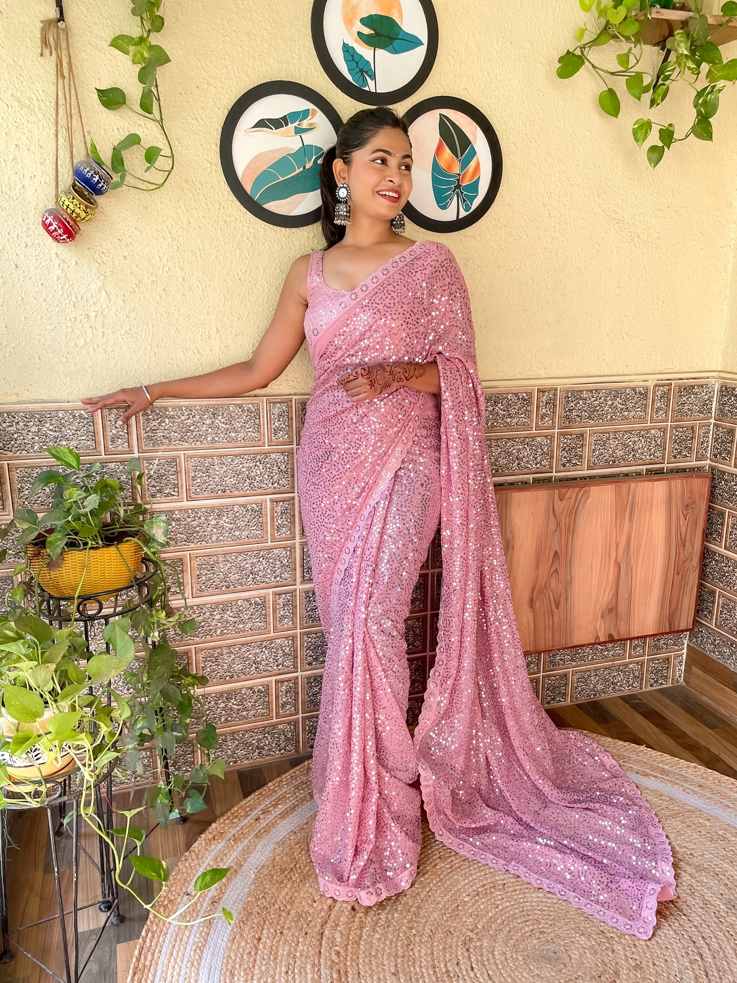 Full Sequins Saree