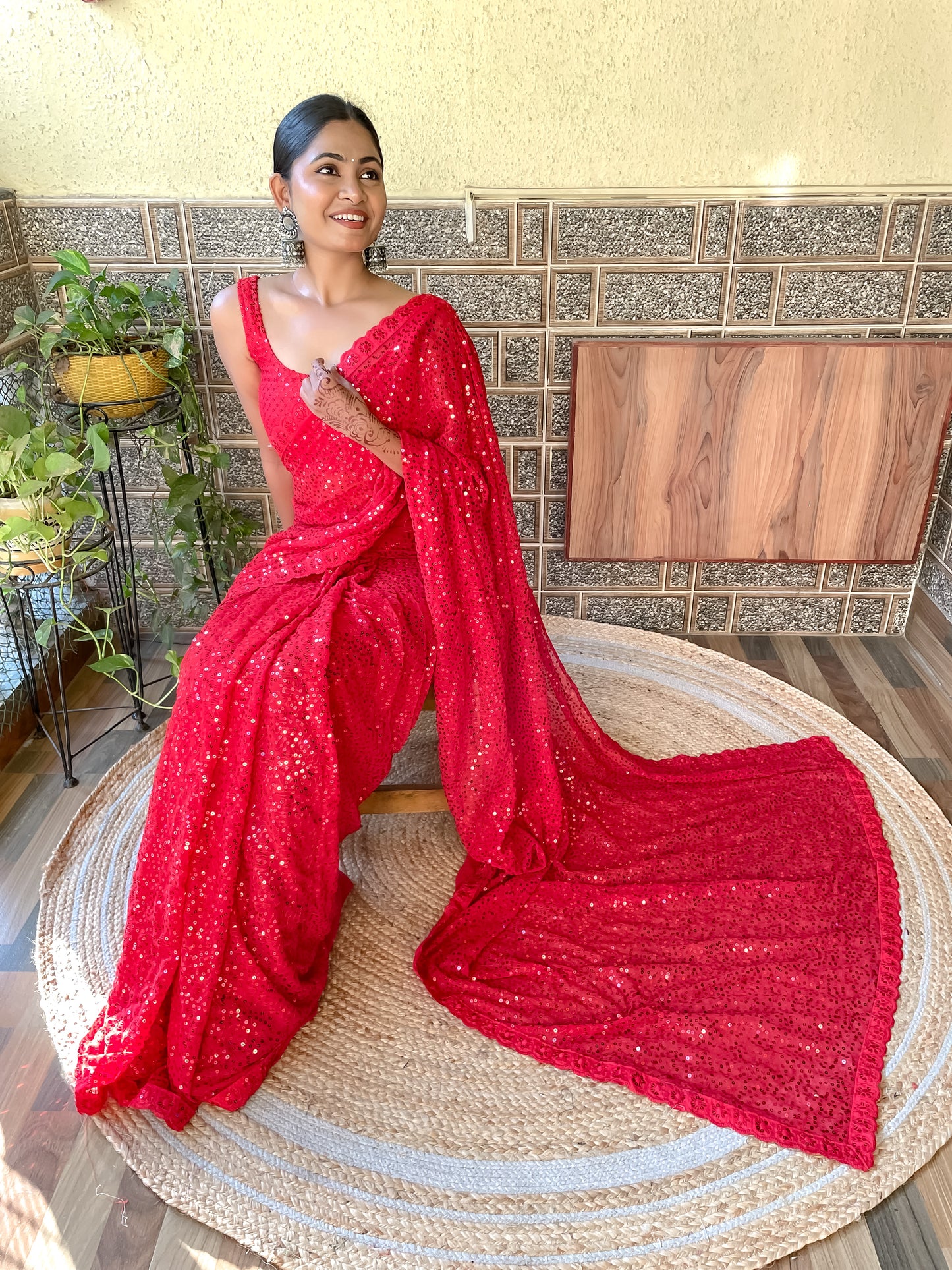 Full Sequins Saree