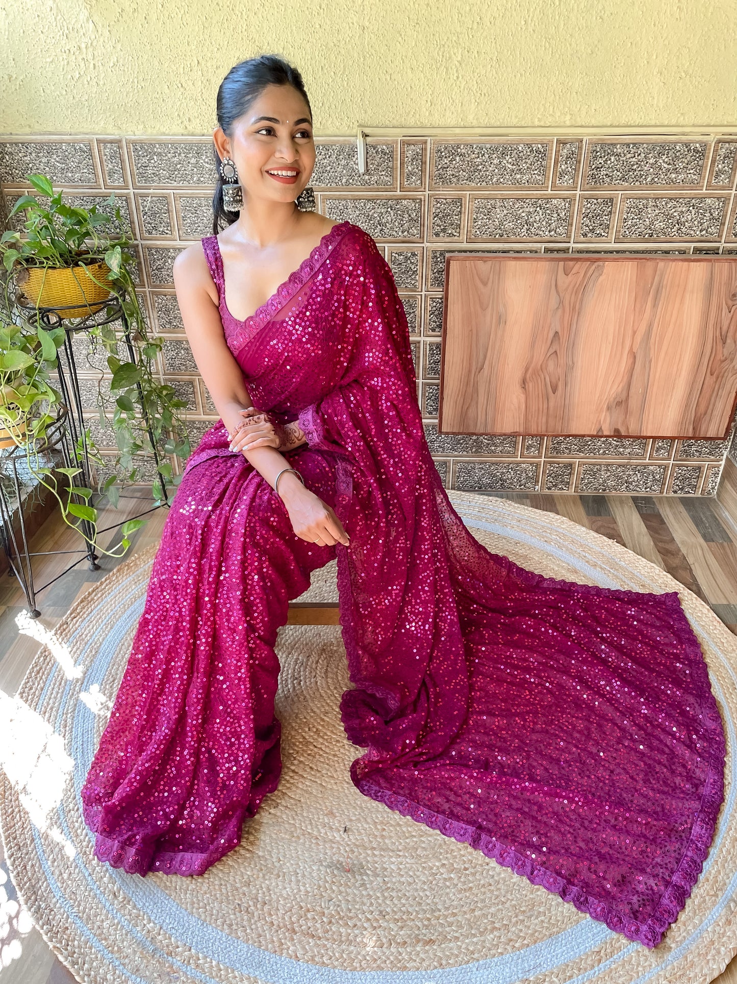 Full Sequins Saree