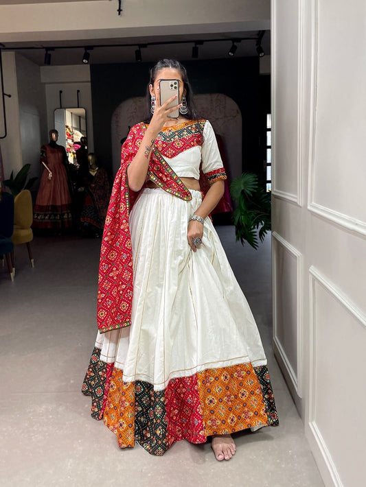 Multicolor Garba Lehenga Choli