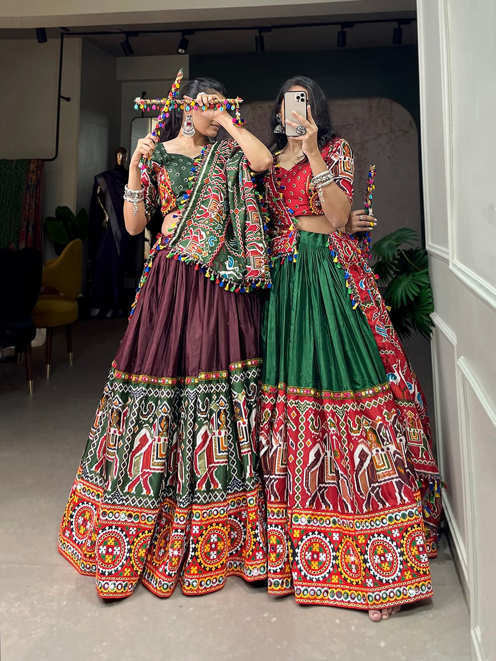 Patola Print Garba Look