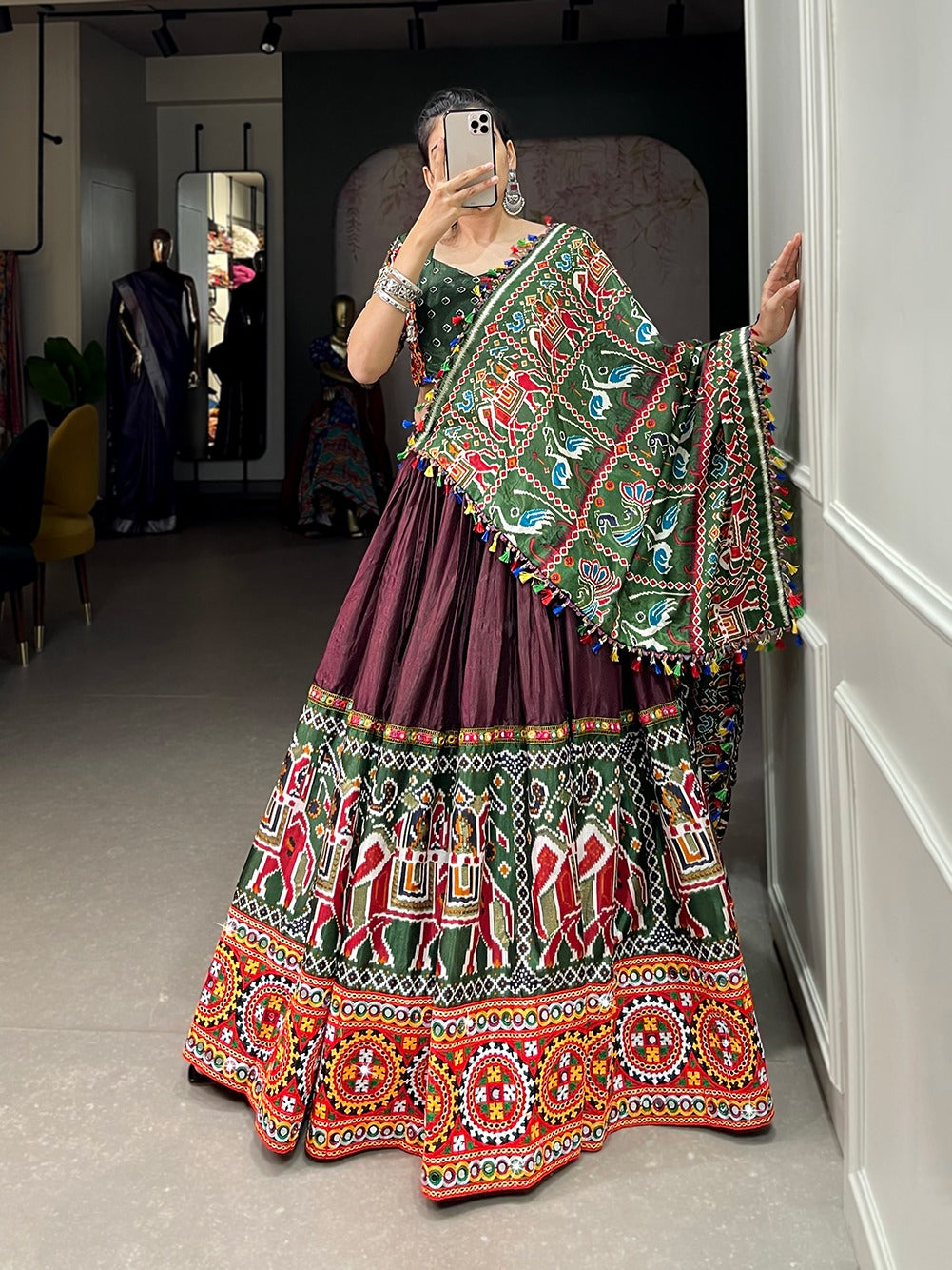 Patola Print Garba Look