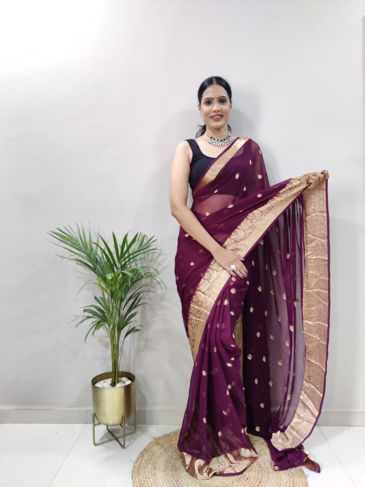 Ready to wear georgette saree