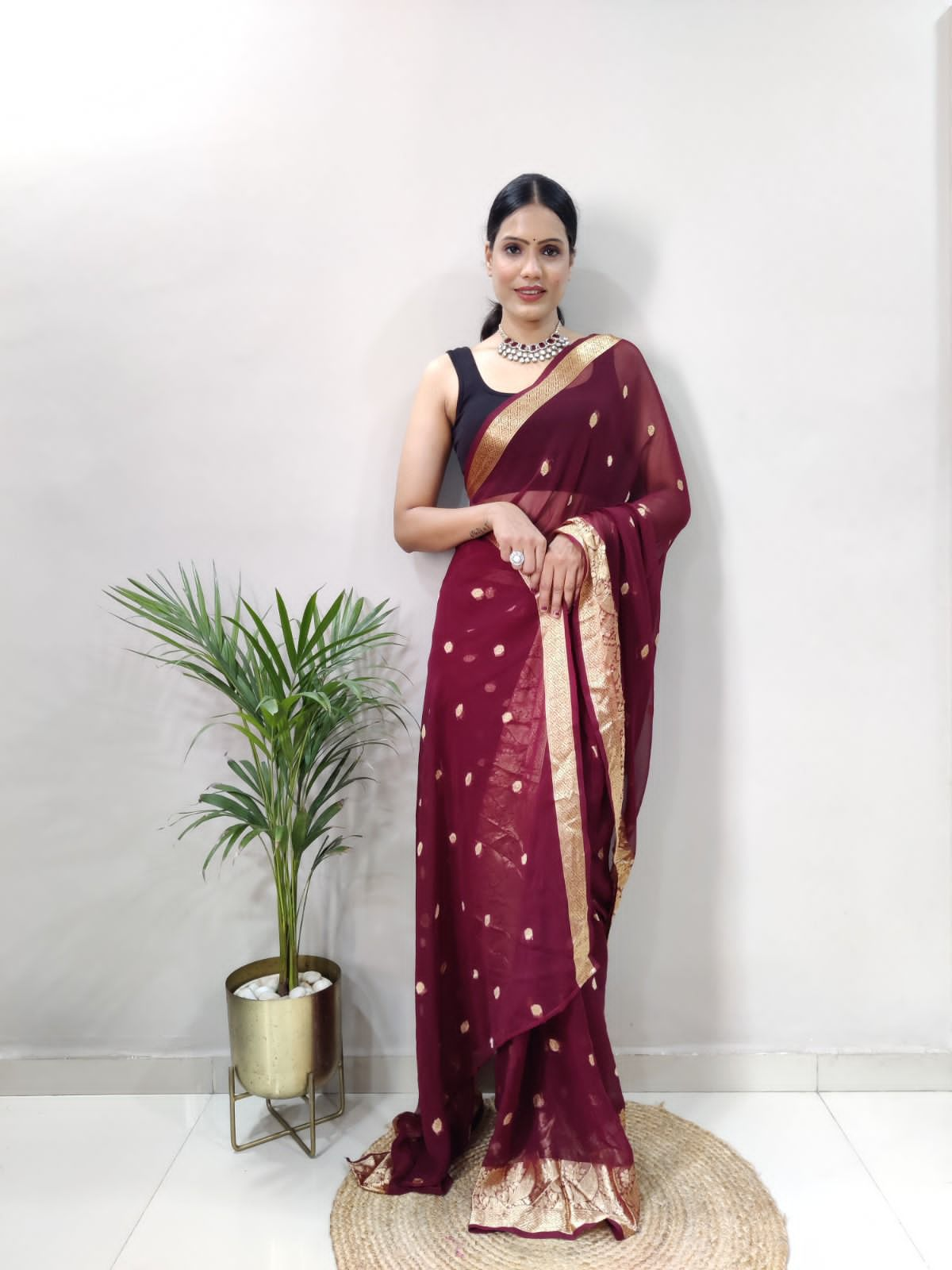 Ready to wear georgette saree