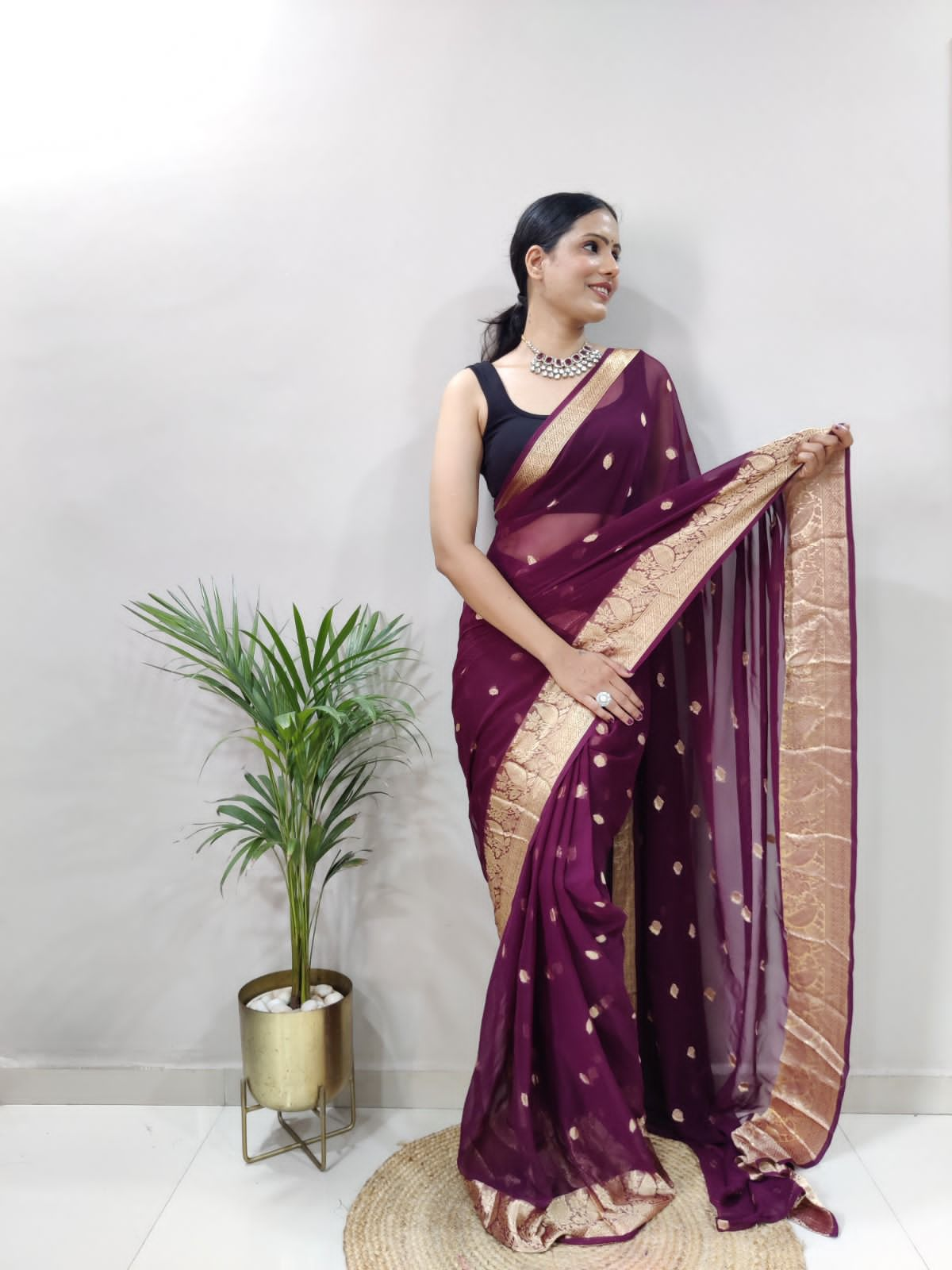 Ready to wear georgette saree