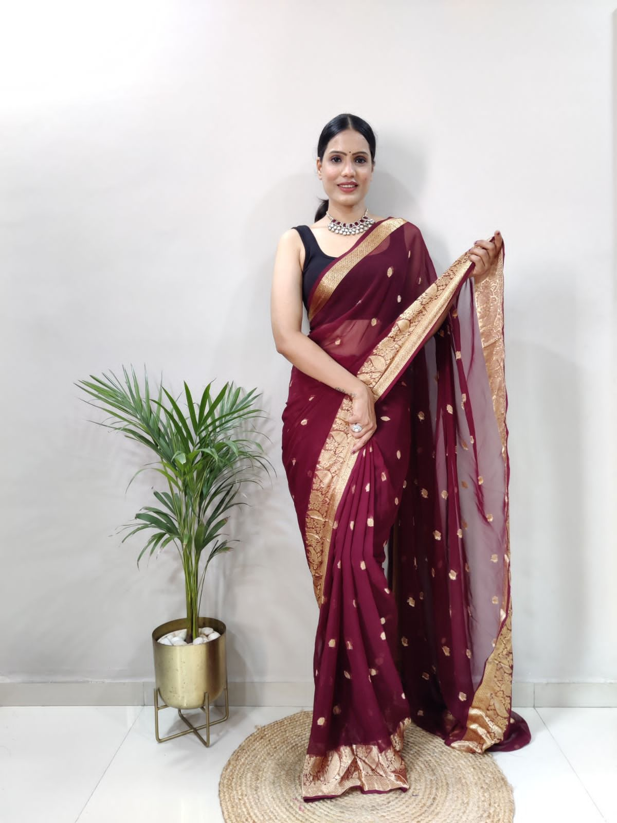 Ready to wear georgette saree