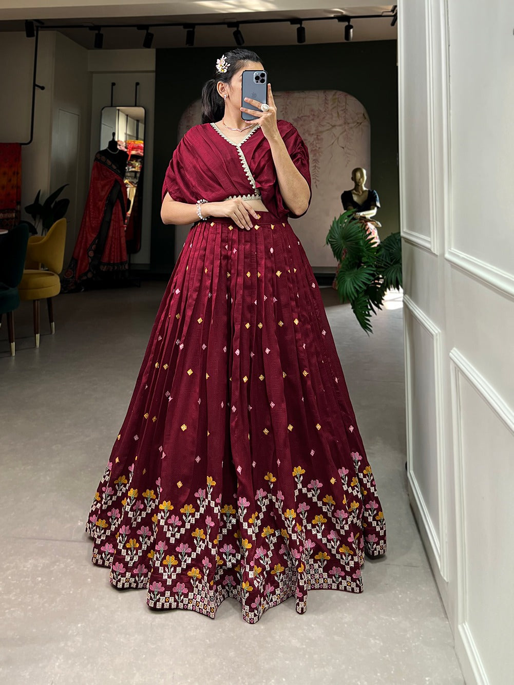 Stylish co-ord set lehenga