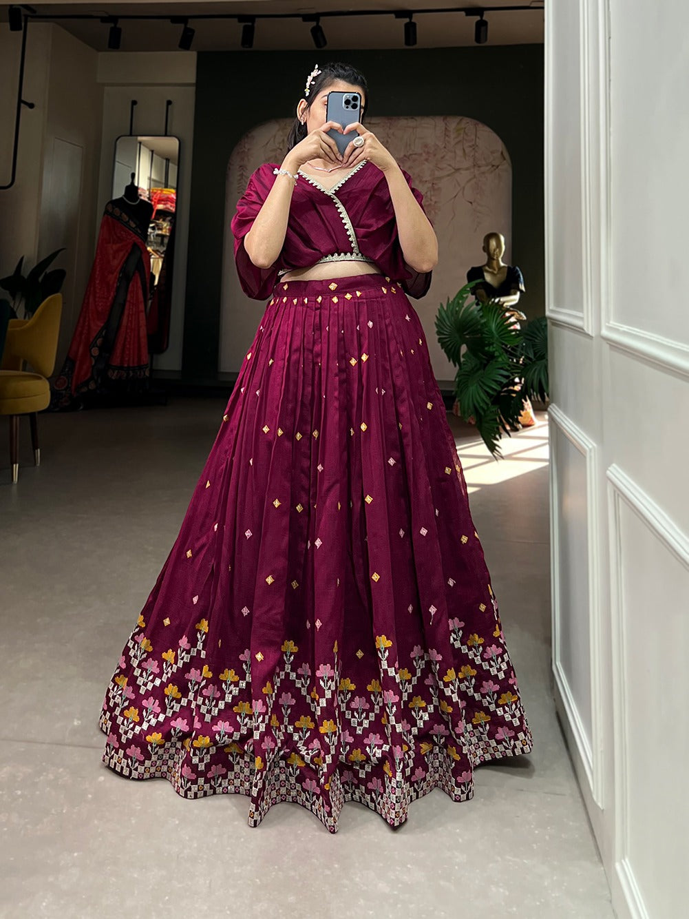 Stylish co-ord set lehenga