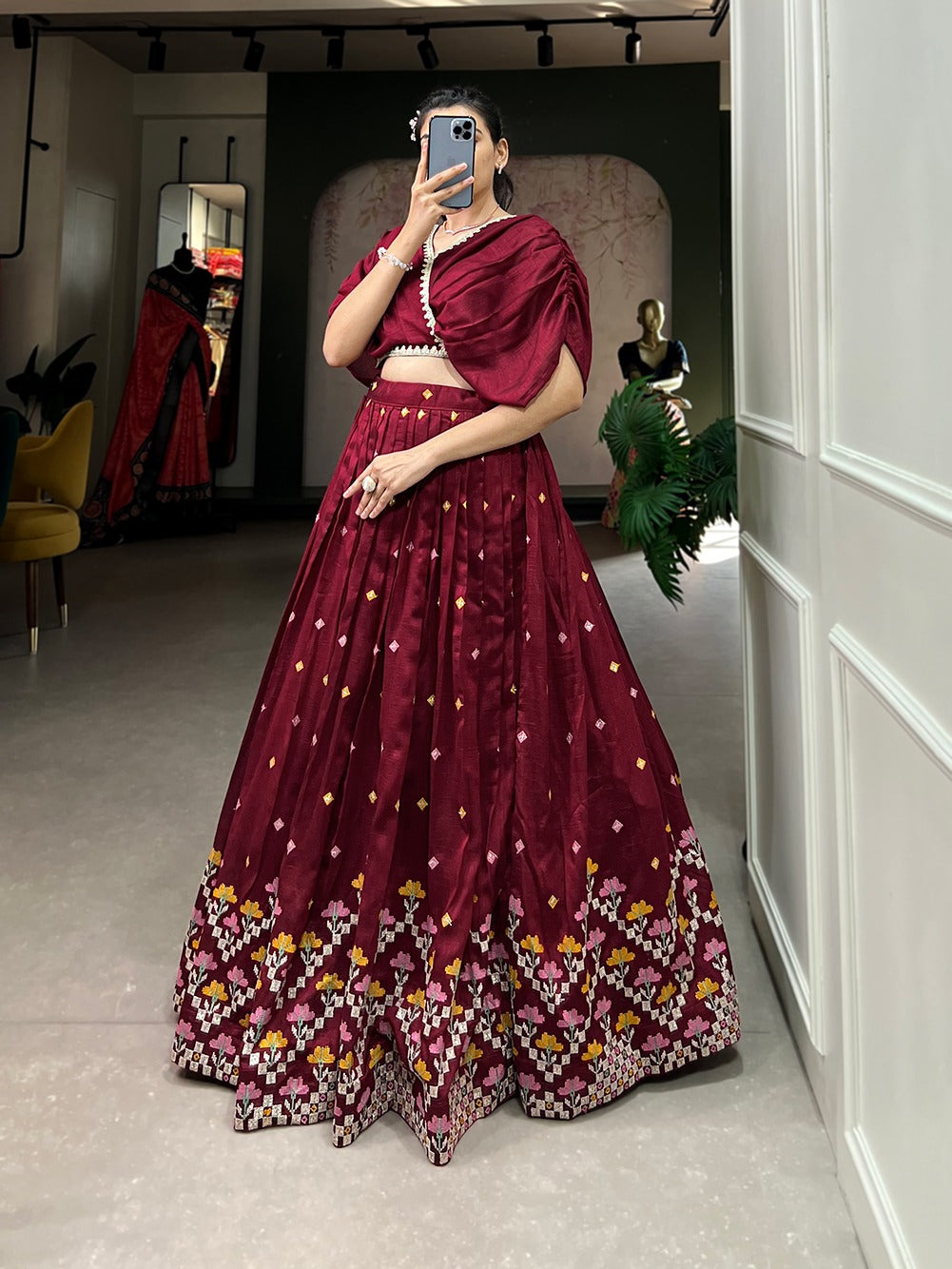 Stylish co-ord set lehenga